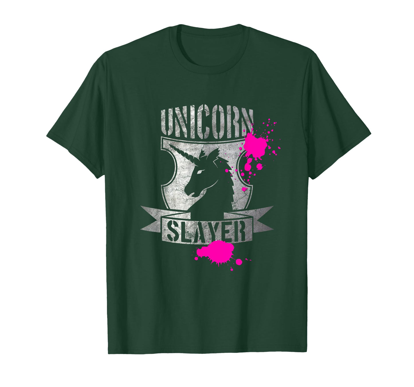 Funny Unicorn Slayer Rainbow T-Shirt