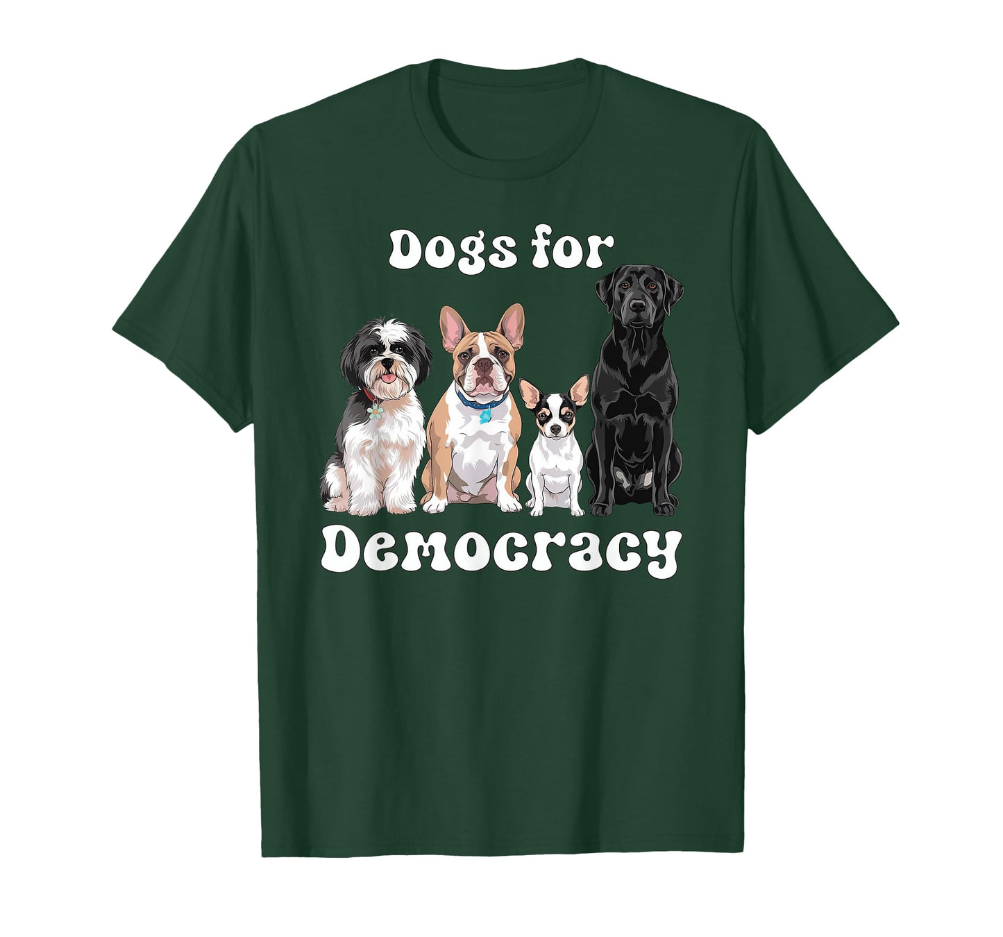 Dogs For Democracy Cute Puppy Friends Promote Democracy T-Shirt
