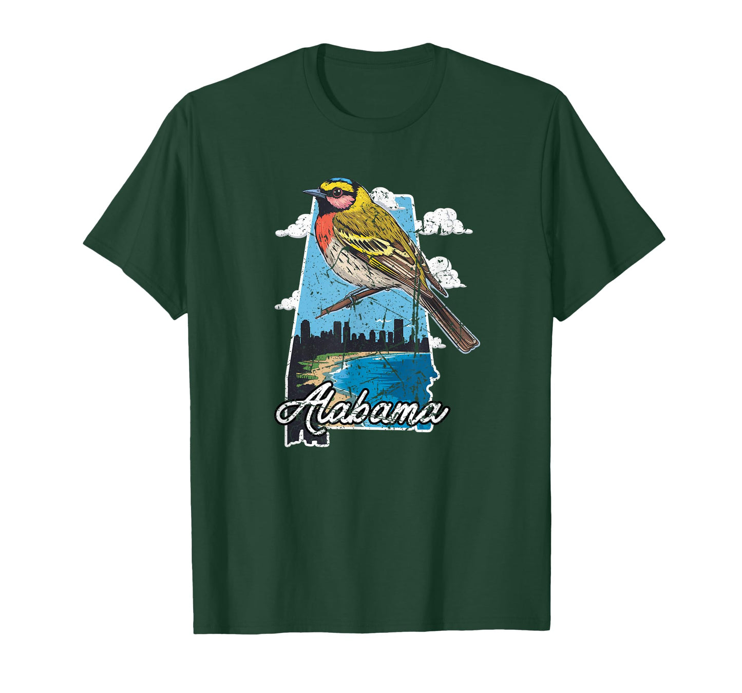 Retro Vintage Sweet Home Alabama Yellowhammer Souvenir T-Shirt