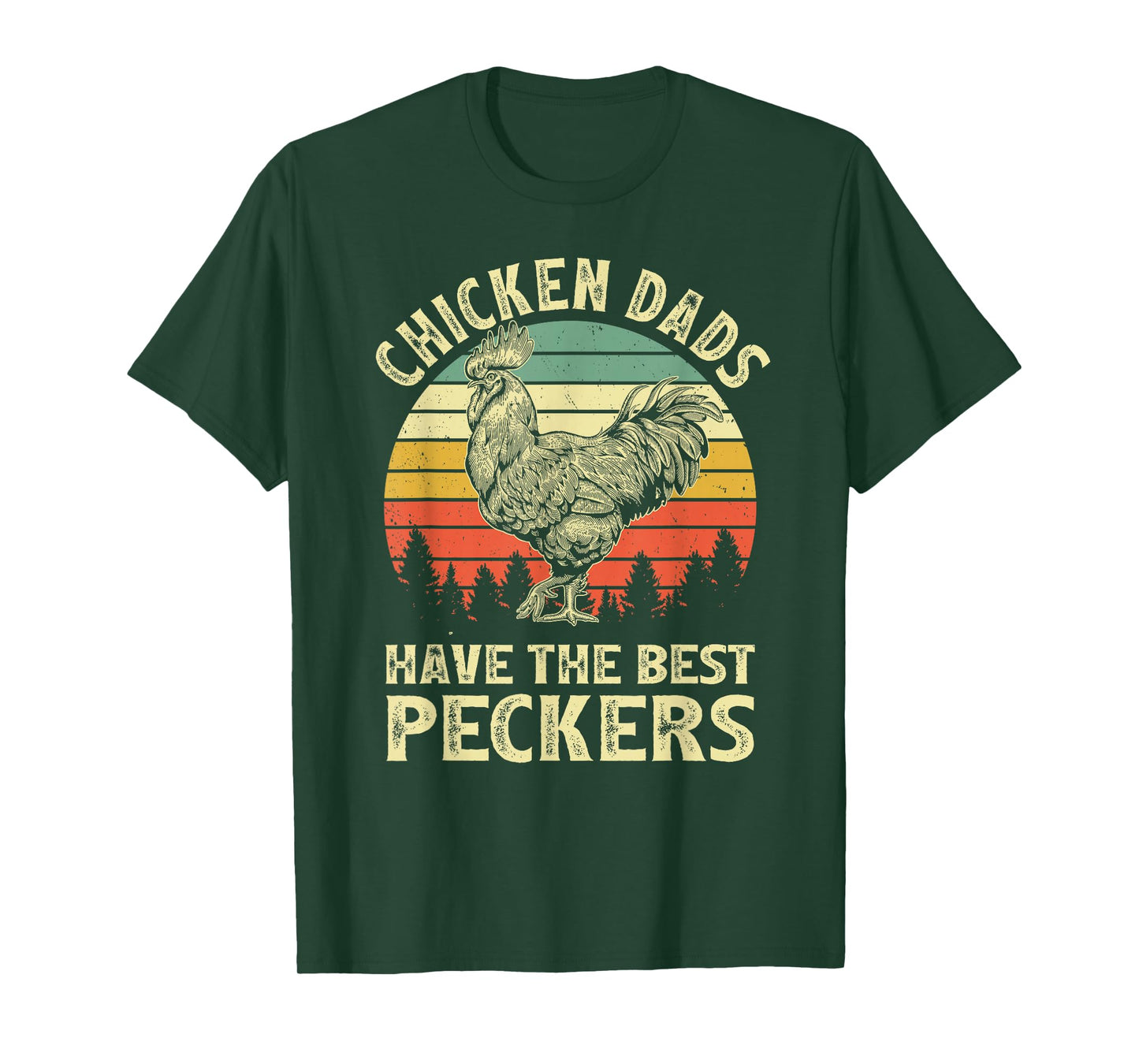 Chicken Dads Have The Best Peckers Vintage Funny Apparel T-Shirt
