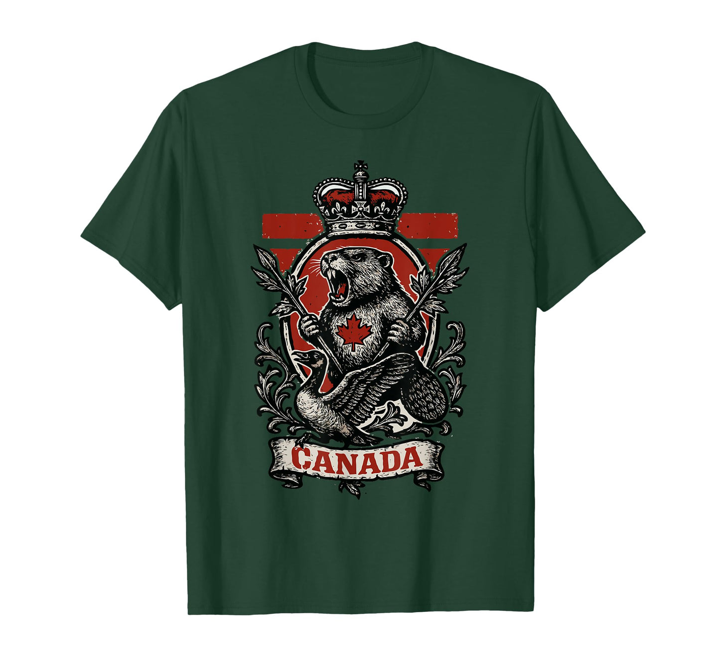 Canadian Crest Industrious Beaver Ungovernable Goose T-Shirt