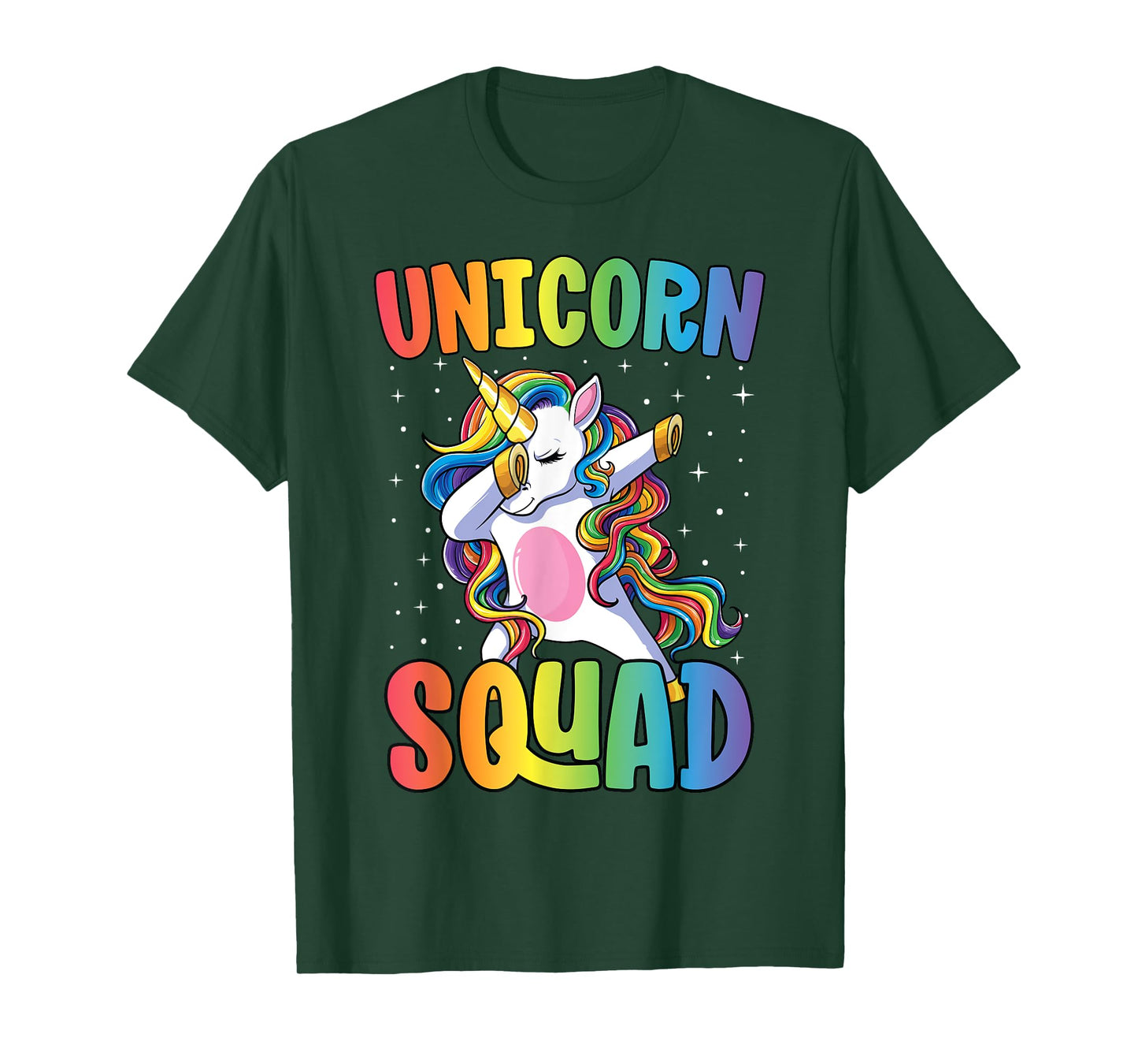 Dabbing Unicorn Shirt Girls Kids Matching Unicorn Squad T-Shirt