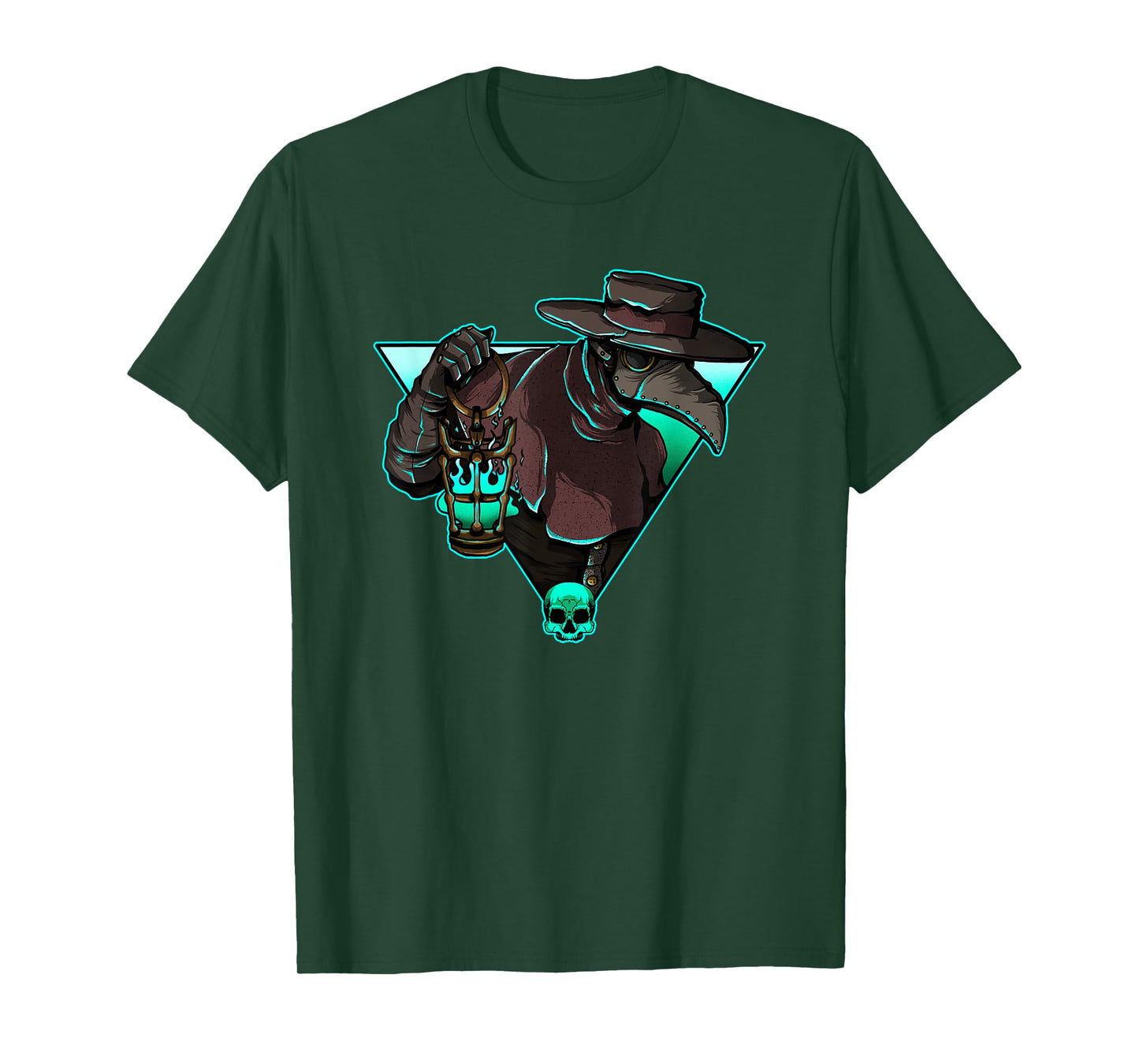 Plague Doctor Medieval Creepy Gothic Raven Steampunk Grunge T-Shirt