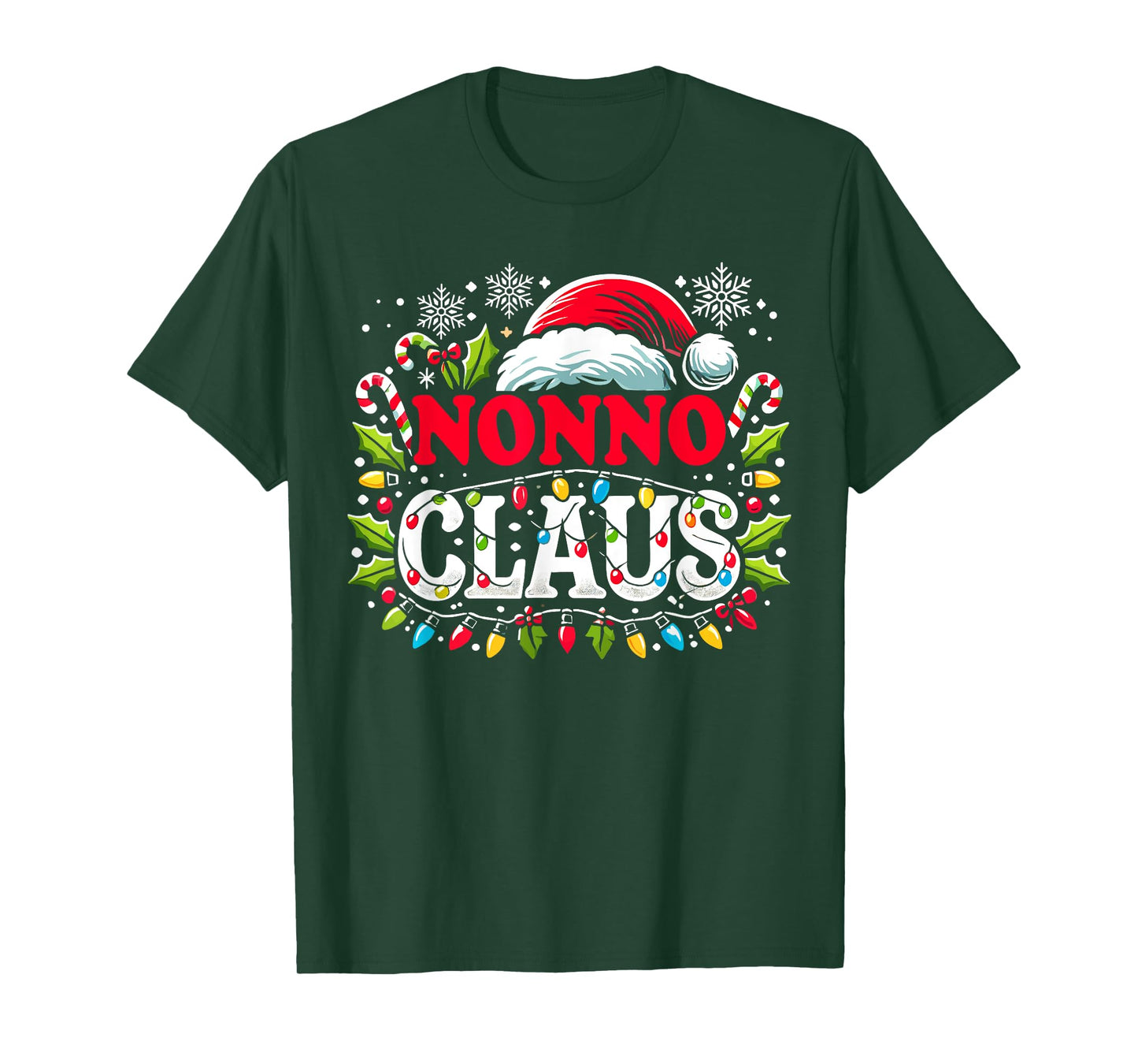 Nonno Claus Funny Christmas Santa Hat, Italian Grandpa Xmax T-Shirt