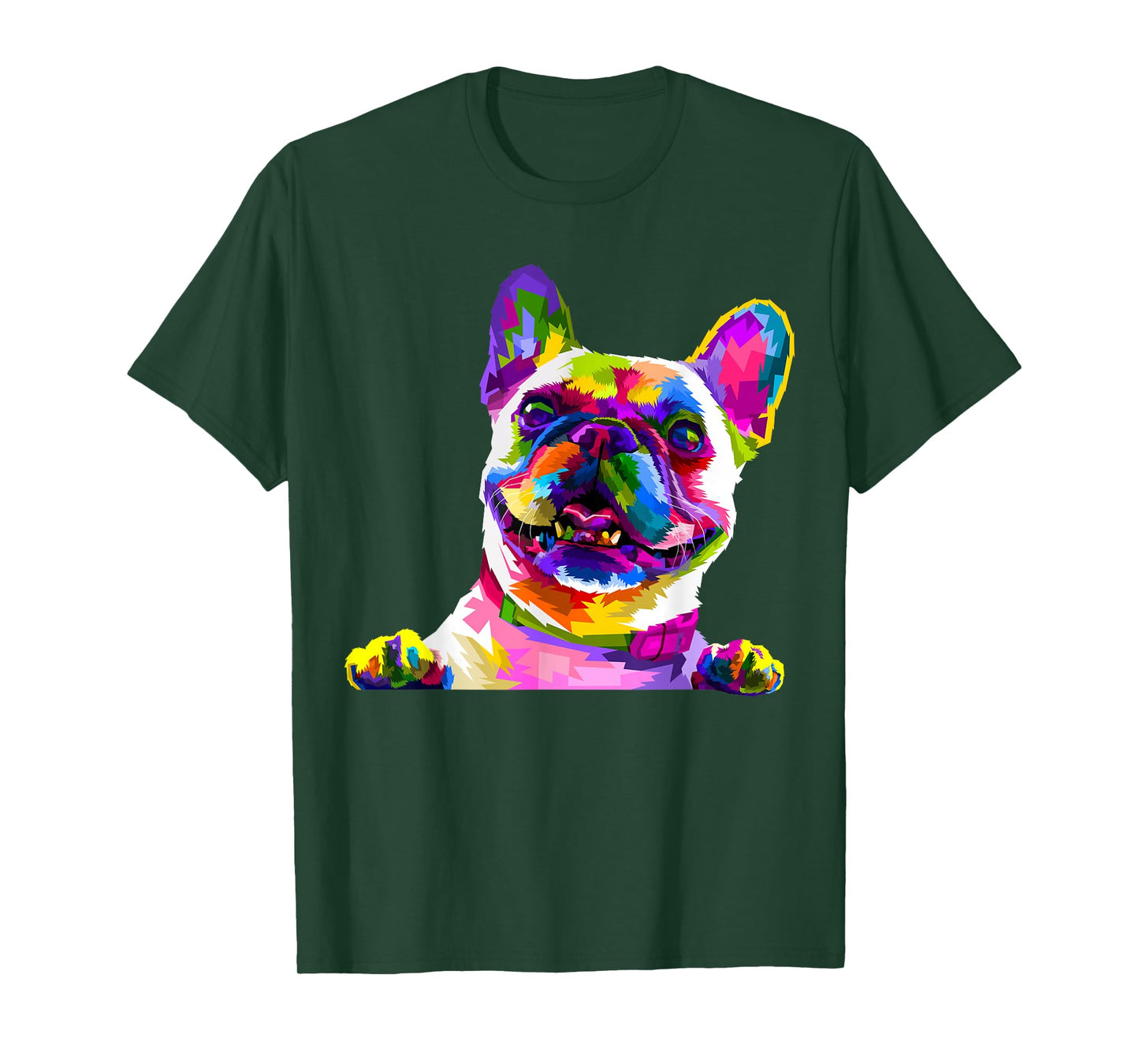 Frenchie French Bulldog Pop Art Portrait Bouledogue T-Shirt