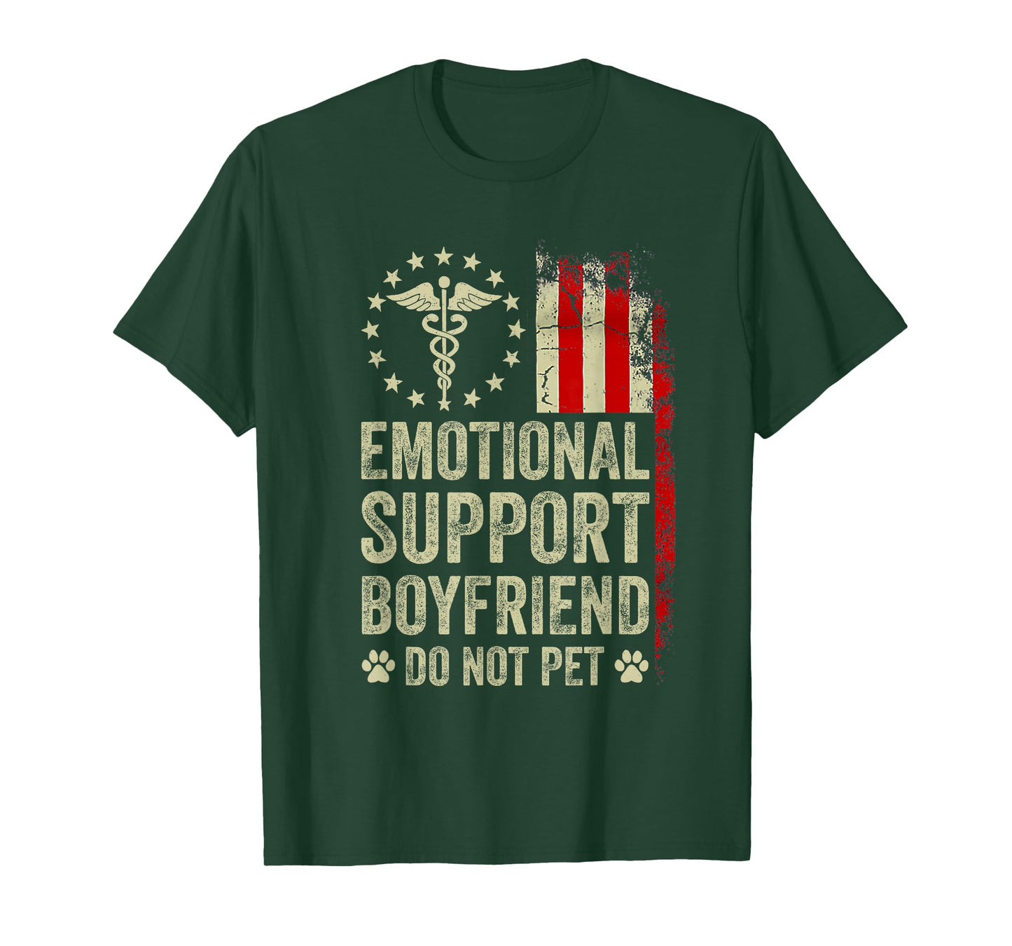 Emotional Support Boyfriend Do Not Pet Funny BF T-Shirt