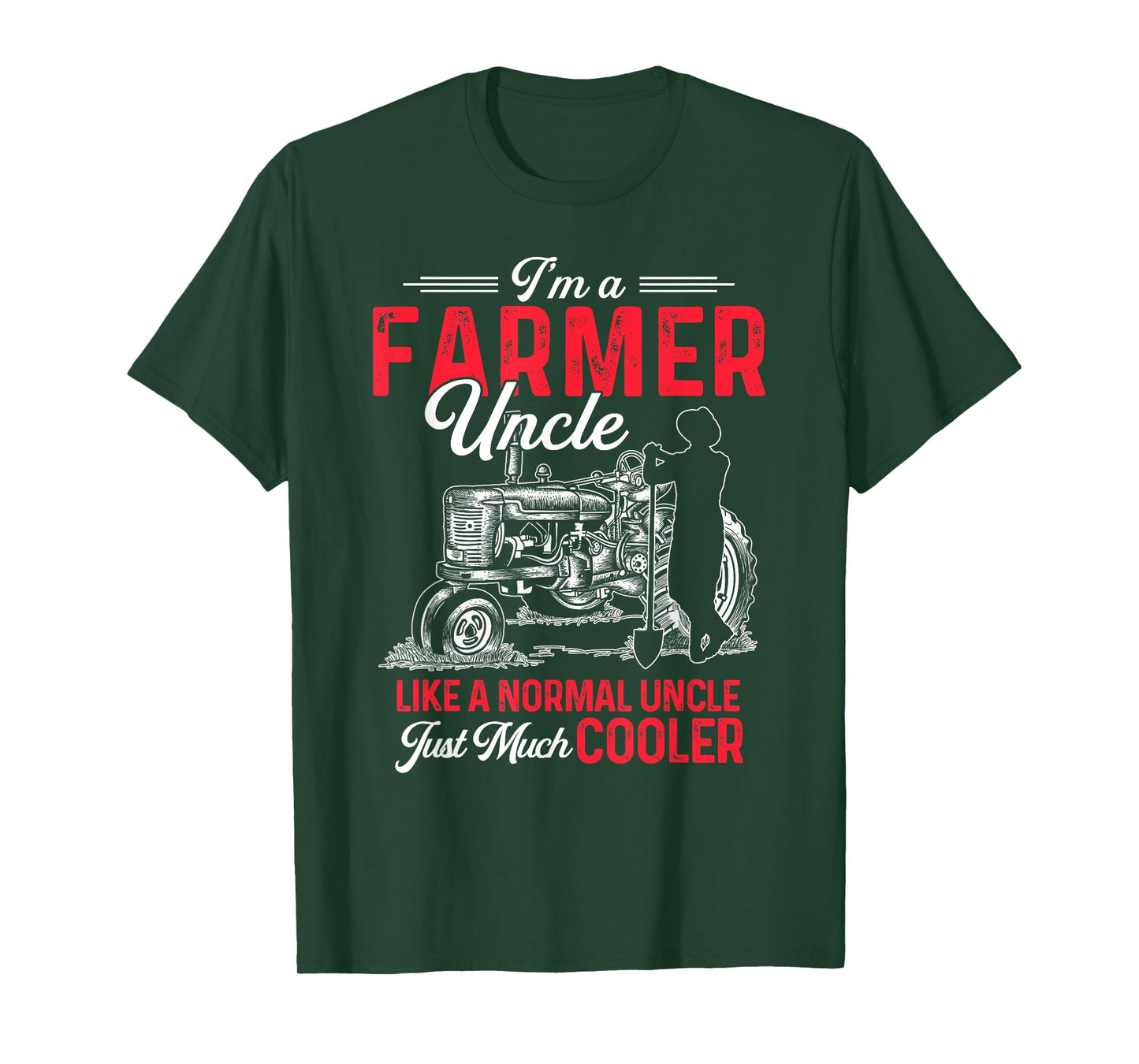 Funny Farmer Shirt Men Tractor Lover Rancher Farmer Uncle T-Shirt