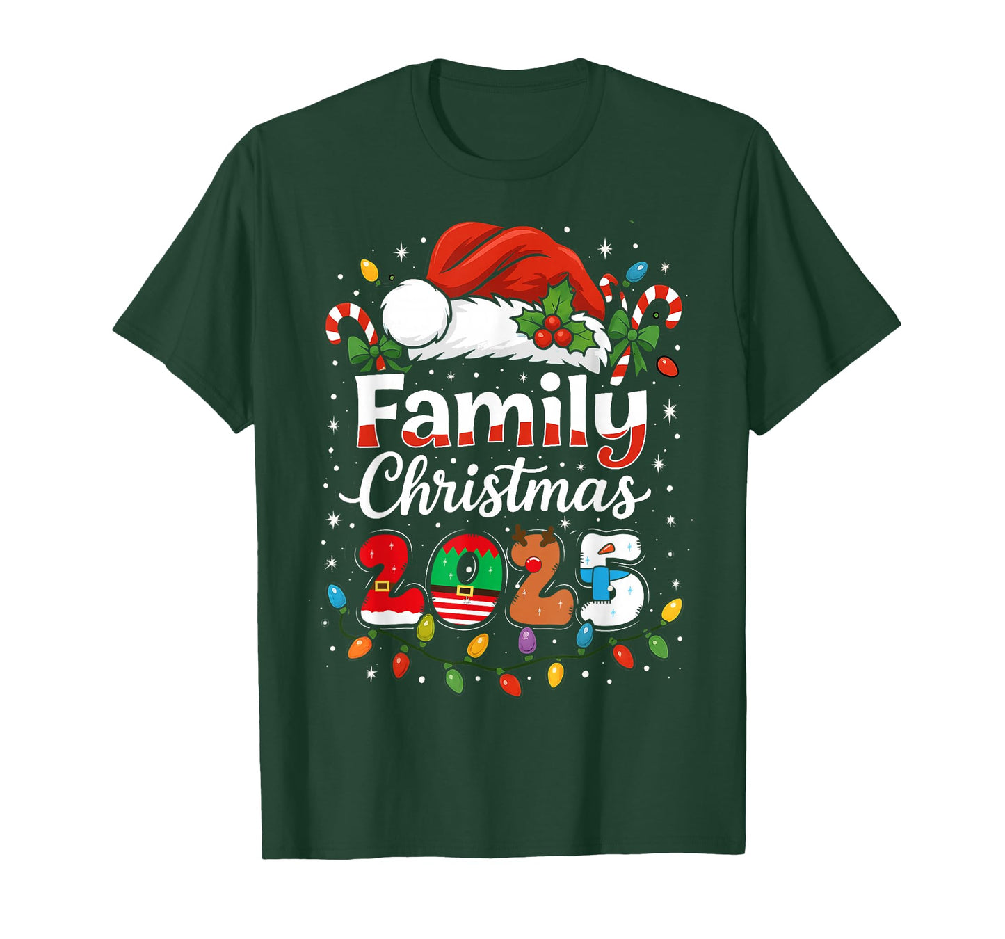 Family Christmas 2025 Matching Outfit Xmas Men Women Kids T-Shirt