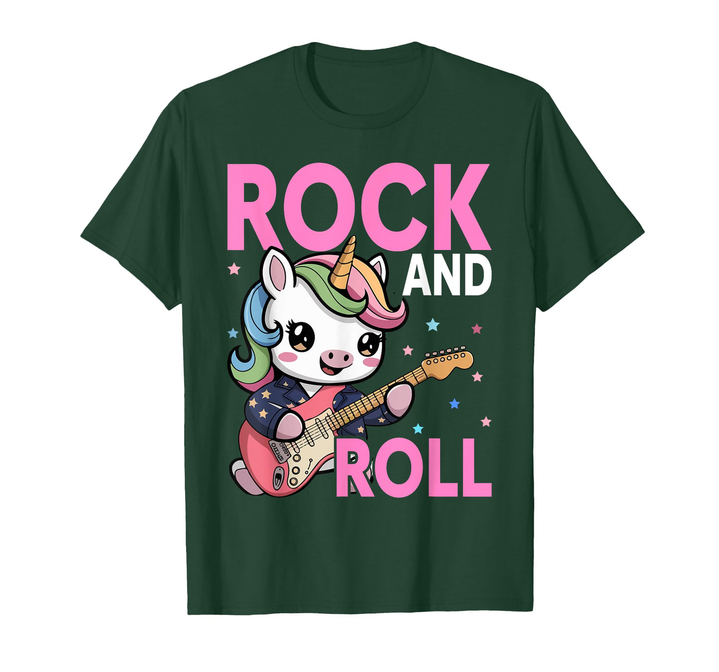 Unicorn Rock Star Lover Gift Co. Girls Rock, Unicorn Girls Rock and Roll T-Shirt