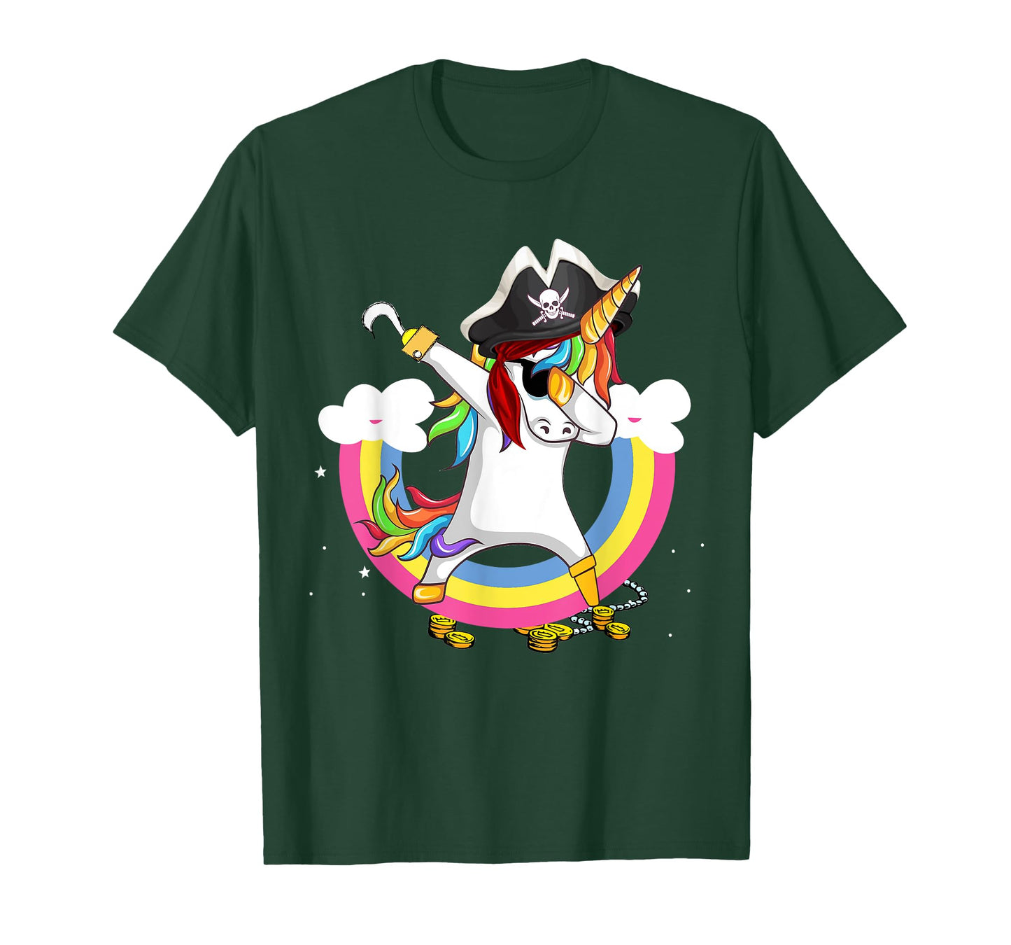 Pirate magical unicorn Funny awesome Halloween Costume T-Shirt