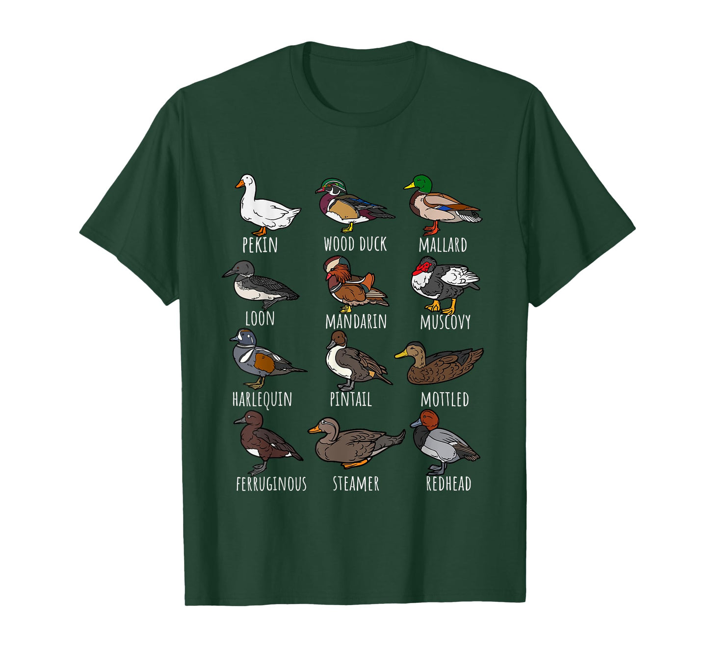Types Of Ducks breeds Collection, Cute identification Duck T-Shirt