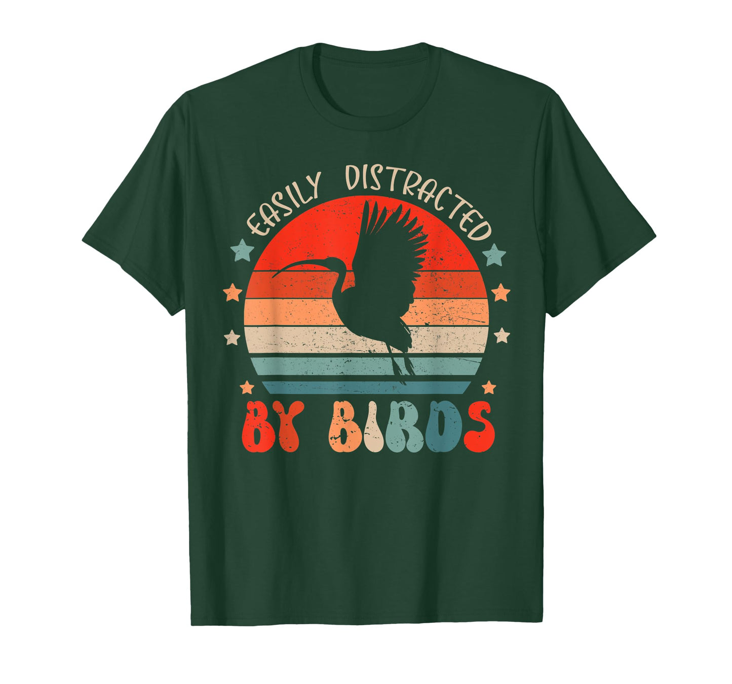 Ibis Lover Shirt Easily Distracted By Birds For Youth & Kids T-Shirt