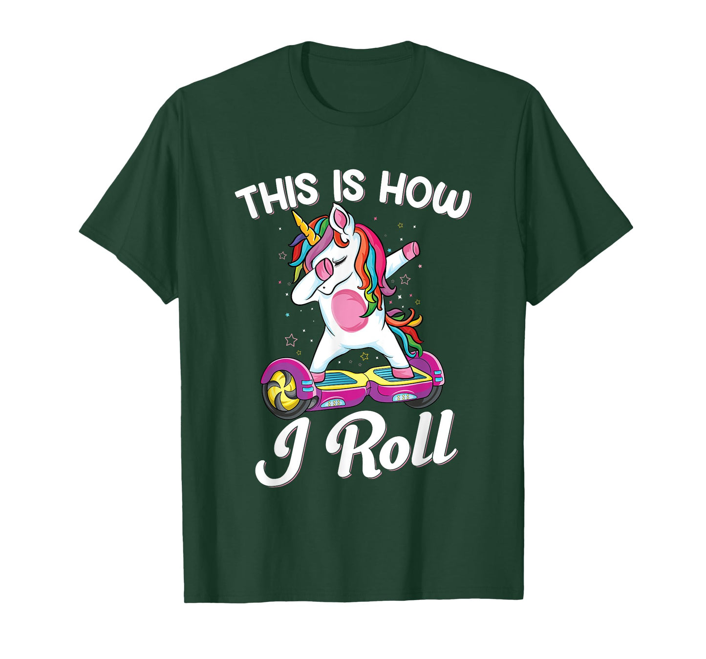 Dabbing unicorn Skater Electric Self Balancing Hoverboard T-Shirt