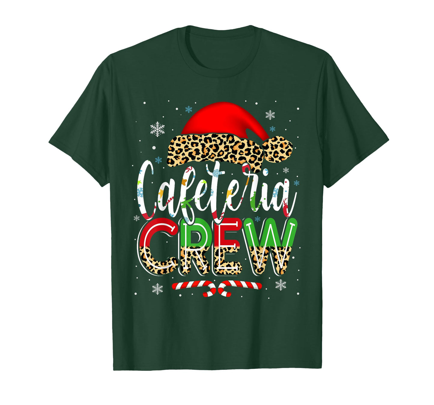 Cafeteria Crew Christmas Lunch Lady Xmas Ugly Sweater T-Shirt