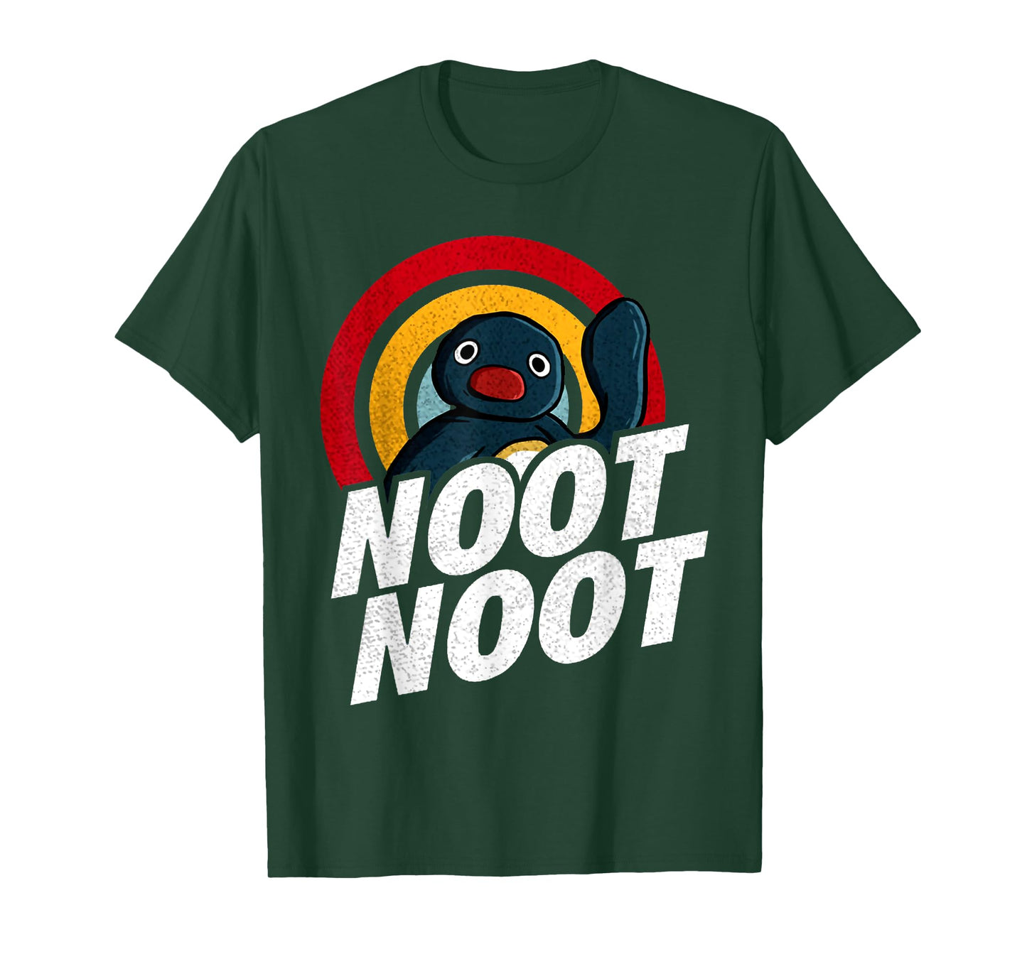 Retro Noot Funny Penguin Meme Vintage Rainbow Classic T-Shirt
