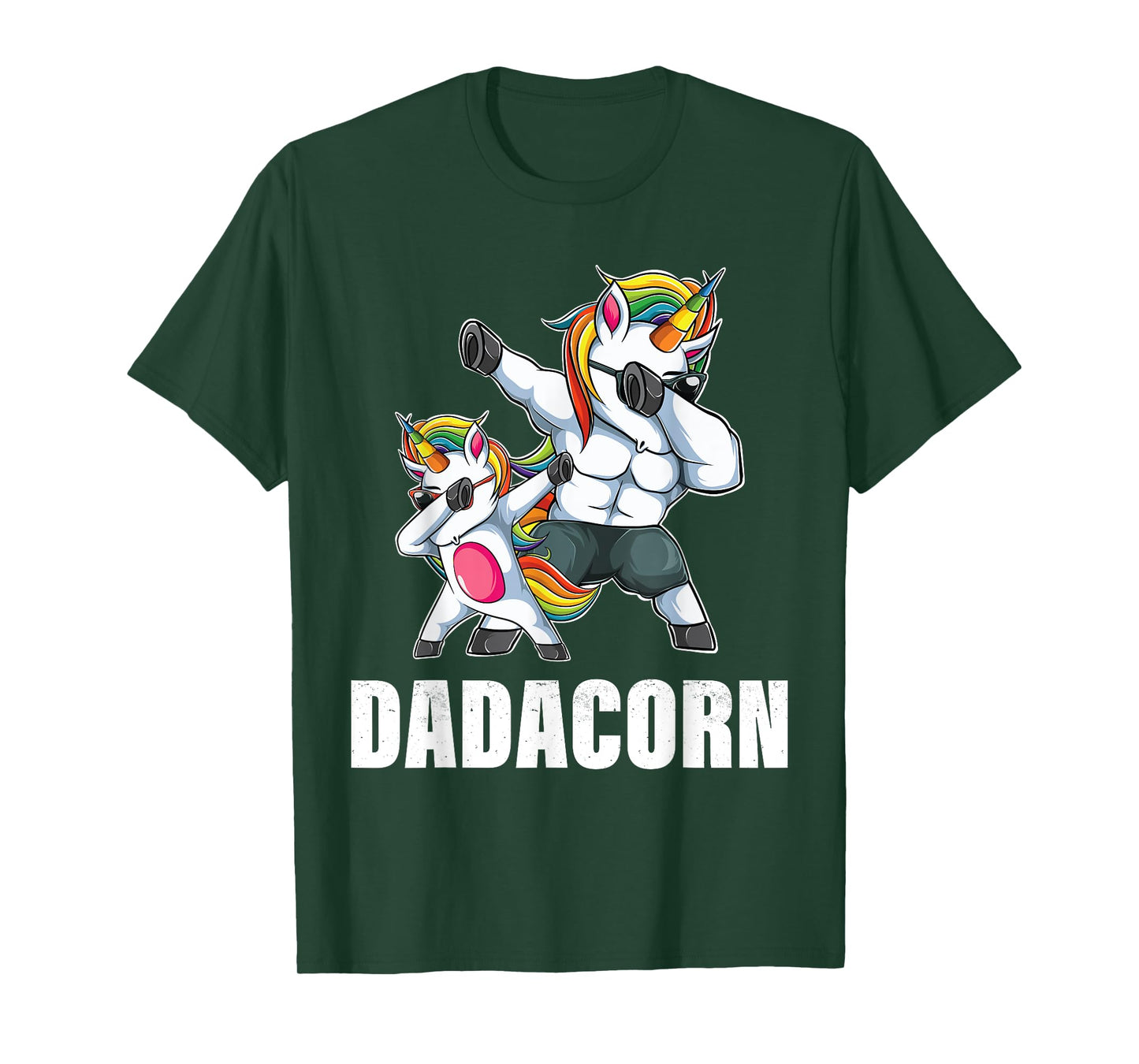 Dadacorn Dadicorn Daddycorn Unicorn Dad Baby Fathers Day T-Shirt