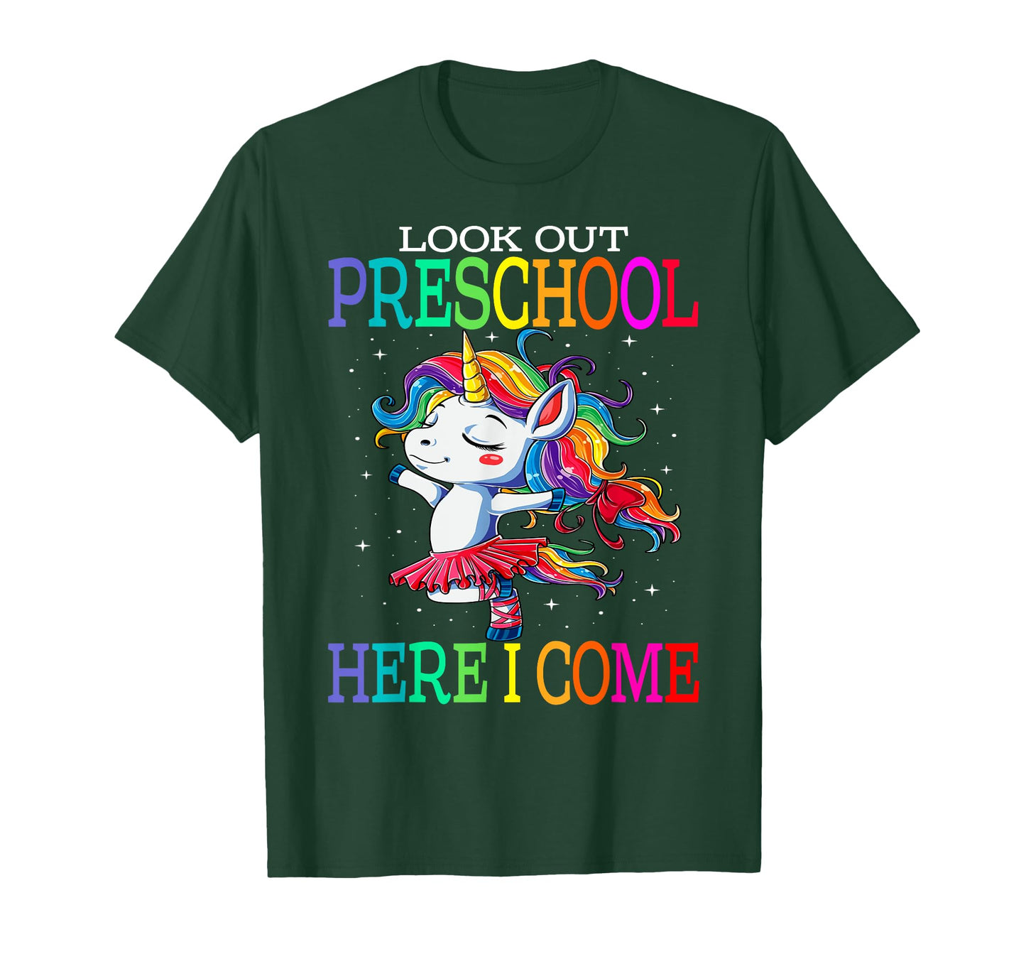 Kids Look Out Preschool Here I Come Unicorn T-Shirt