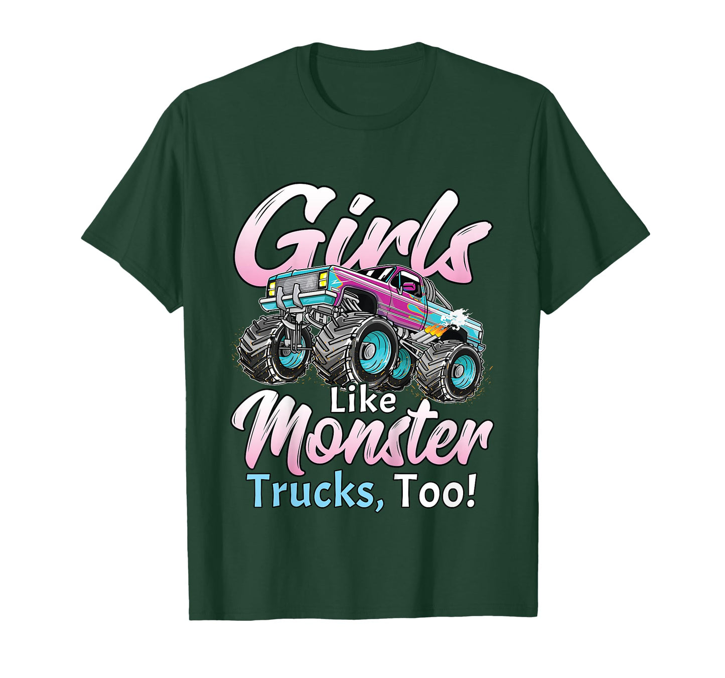 Monster Truck Unicorn Birthday Party Monster Truck Girl T-Shirt