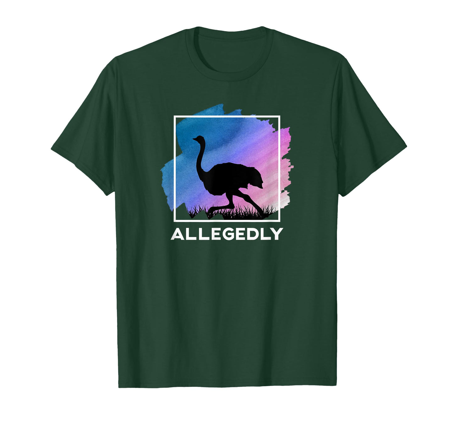Allegedly Ostrich Funny Flightless Bird T-Shirt