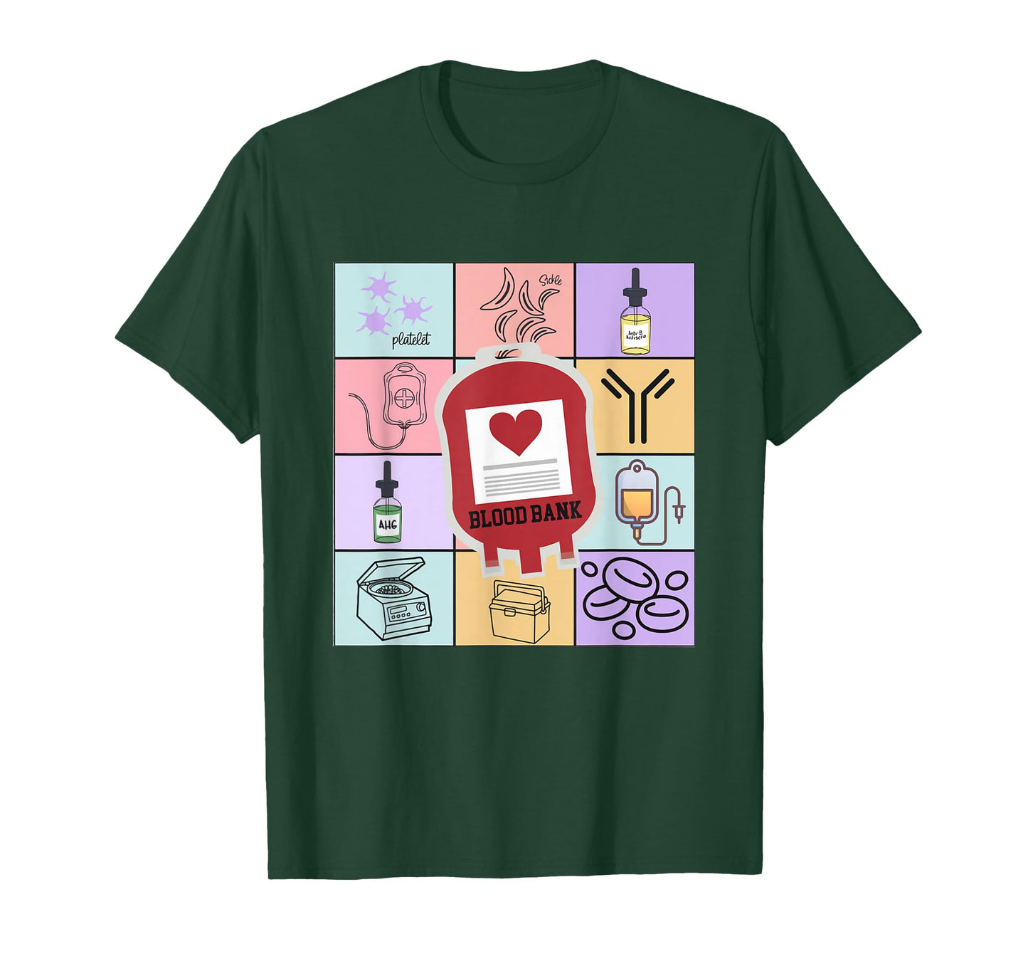 Blood Bank Tech Laboratory Blood Transfusion Blood Banker T-Shirt