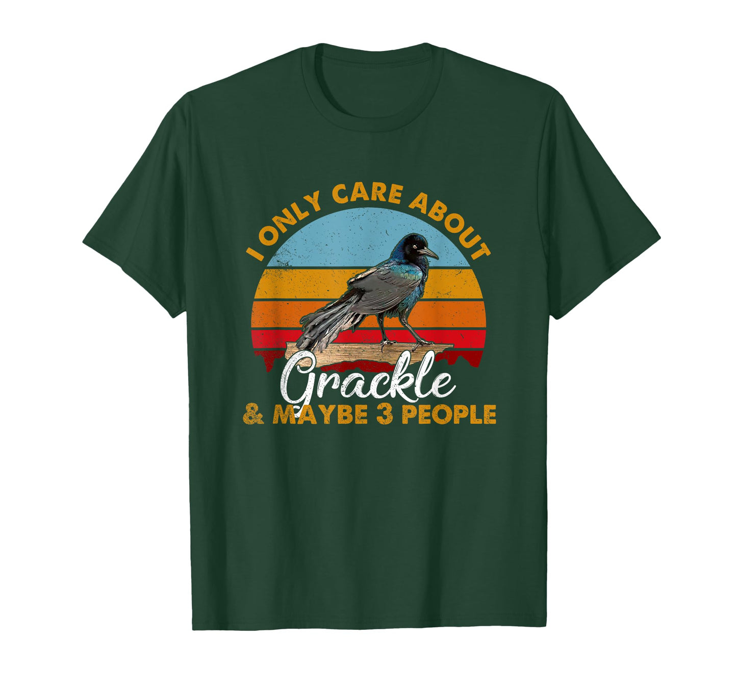 Retro Style Sunset Grackle T-Shirt