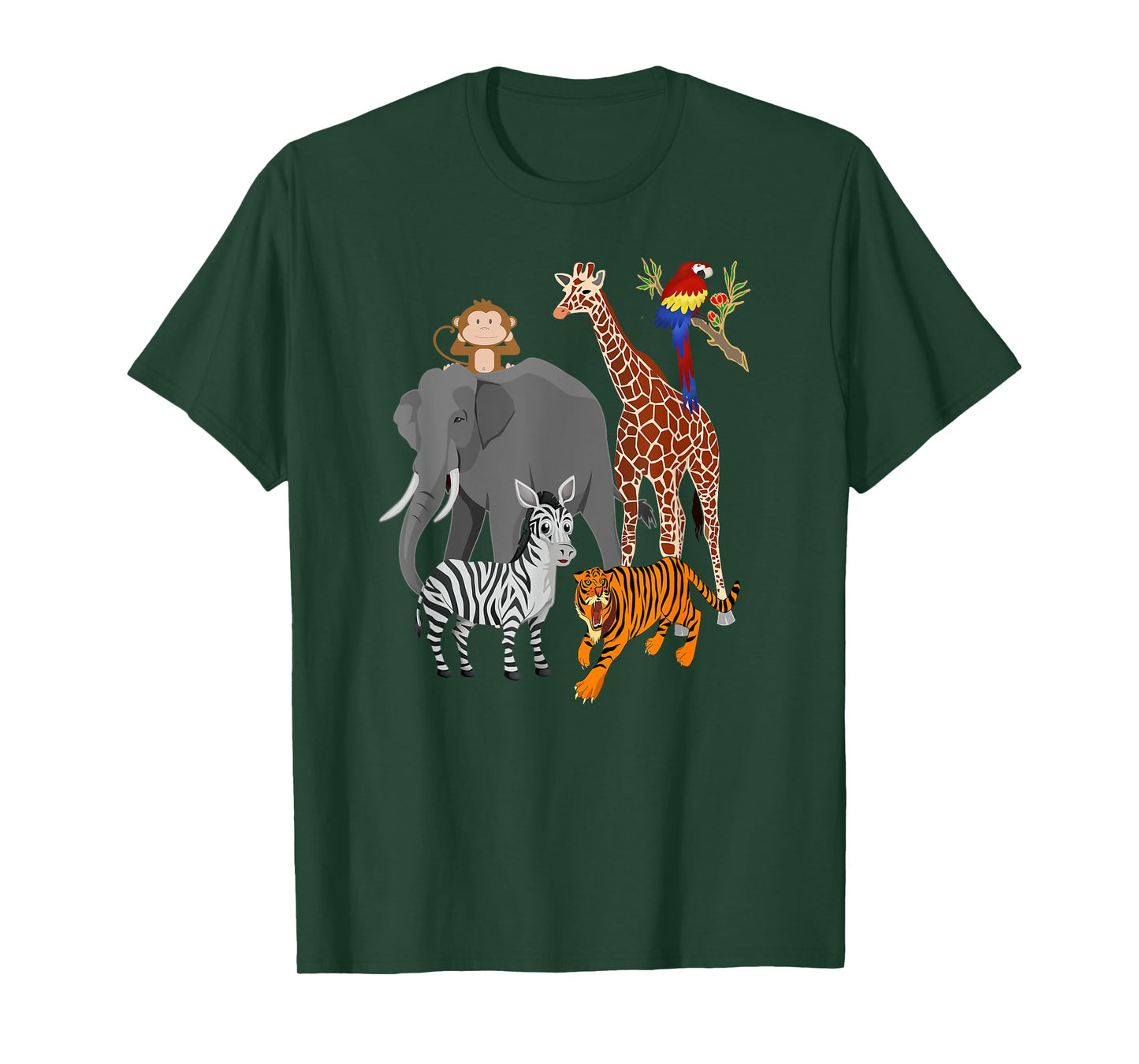 Zoo Animals Shirt Wildlife Birthday Party A Day At The Zoo T-Shirt