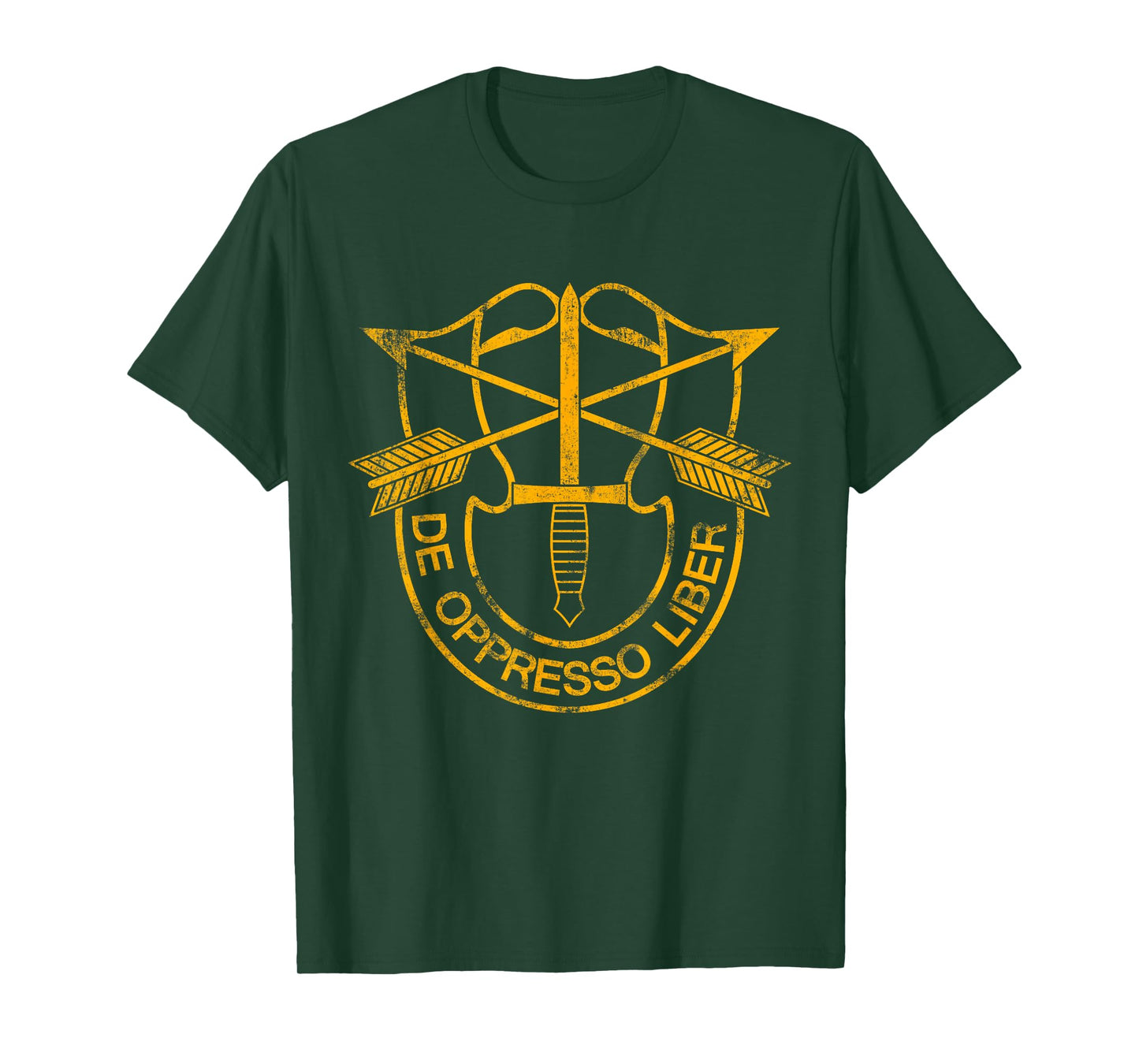 US Special Forces Veteran Logo Patriotic - De Oppresso Liber T-Shirt