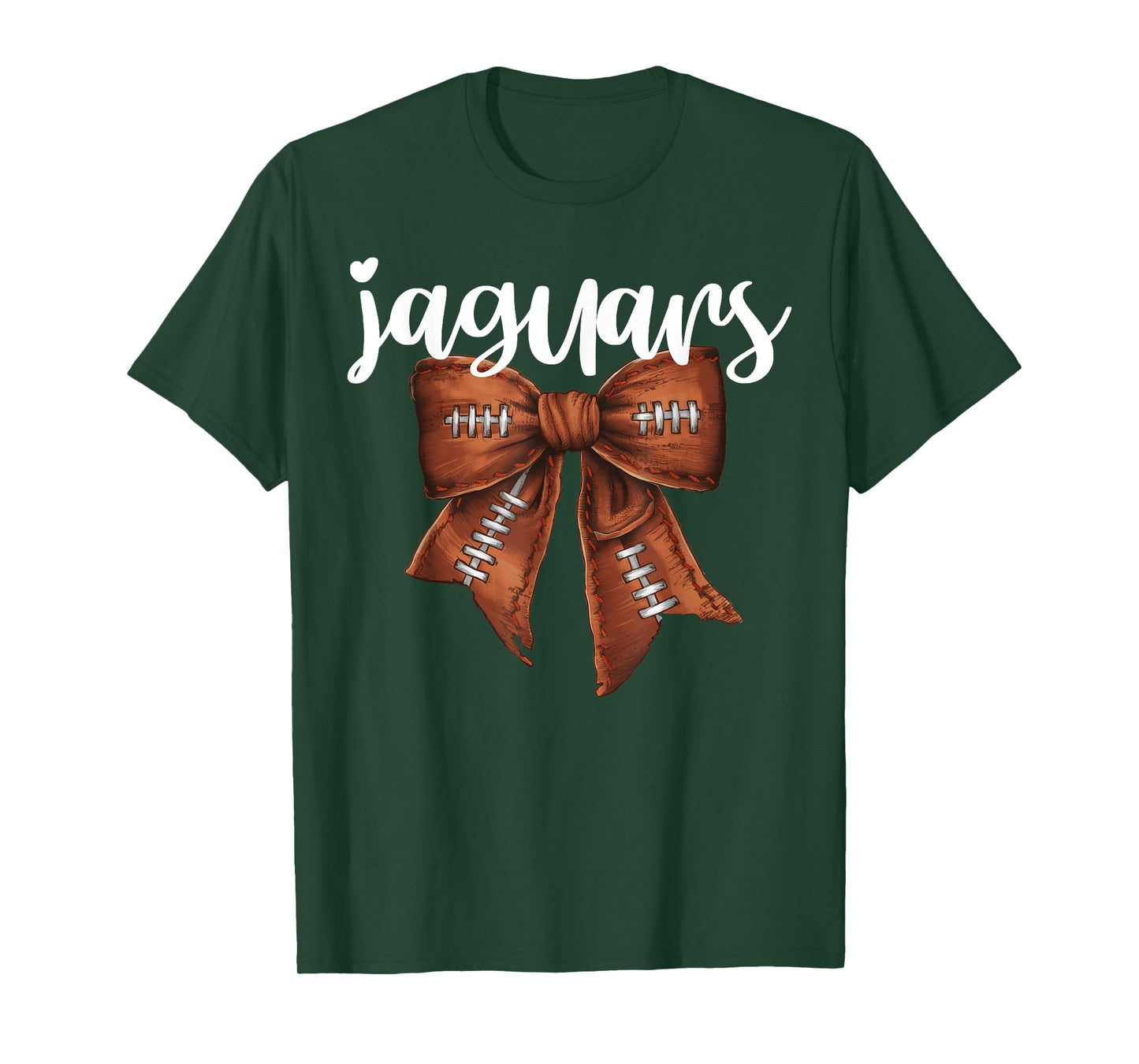 Jaguars Football Bow School Spirit Team Mascot Game Night T-Shirt