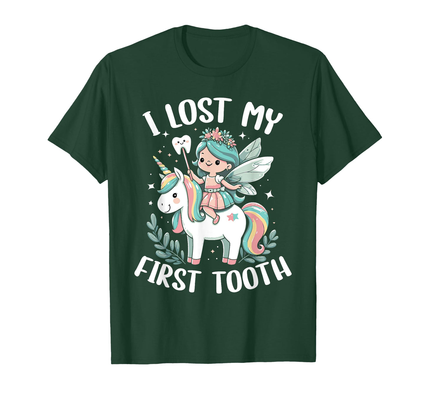 I Lost My First Tooth Funny Unicorn Tooth Fairy T-Shirt
