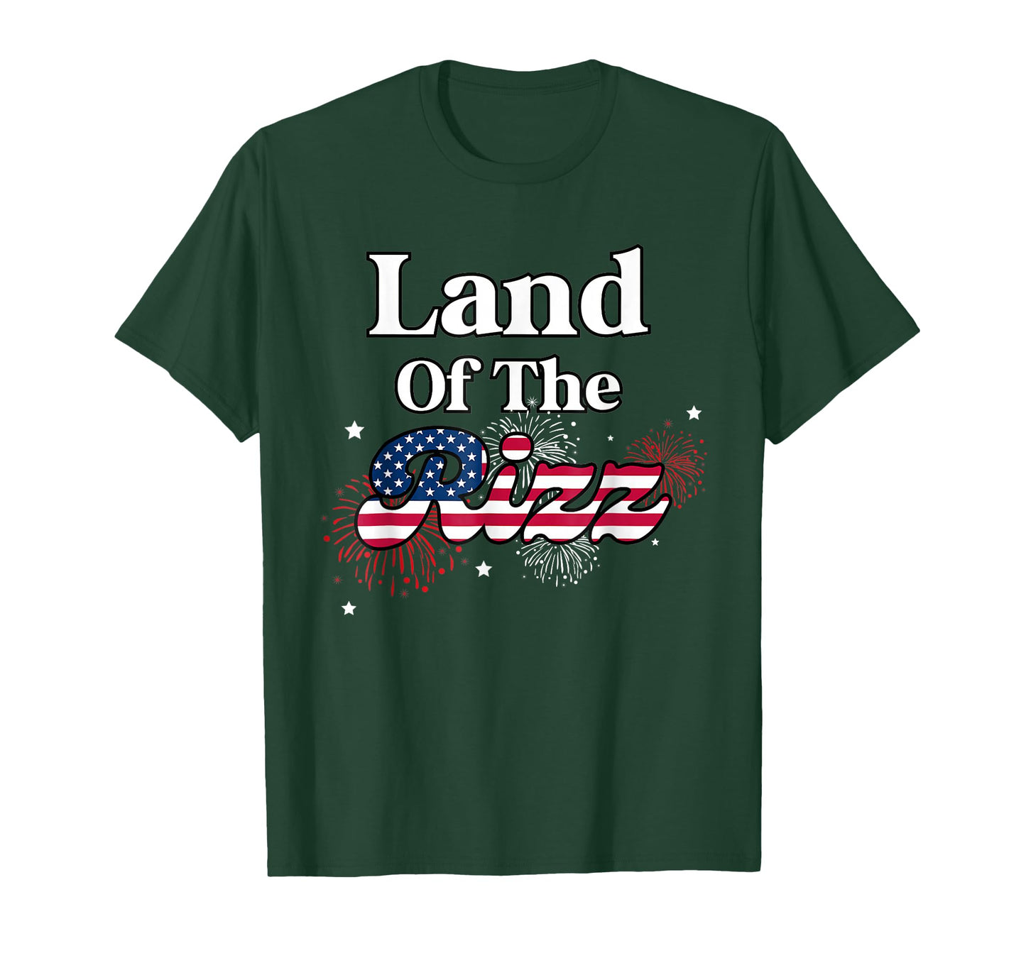 Land Of The Rizz 4th Of July T-Shirt