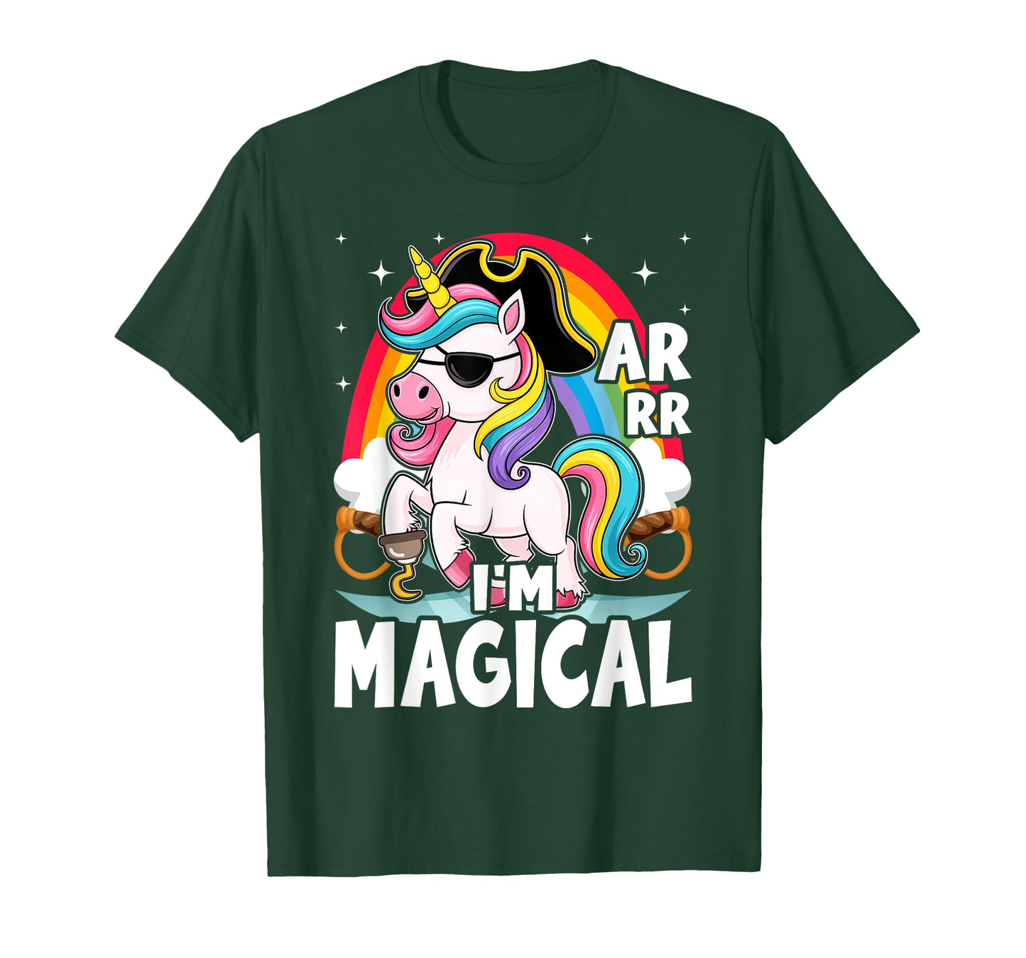 I'm Magical Caribbean Buccaneer Toddler Girl Unicorn Pirate T-Shirt