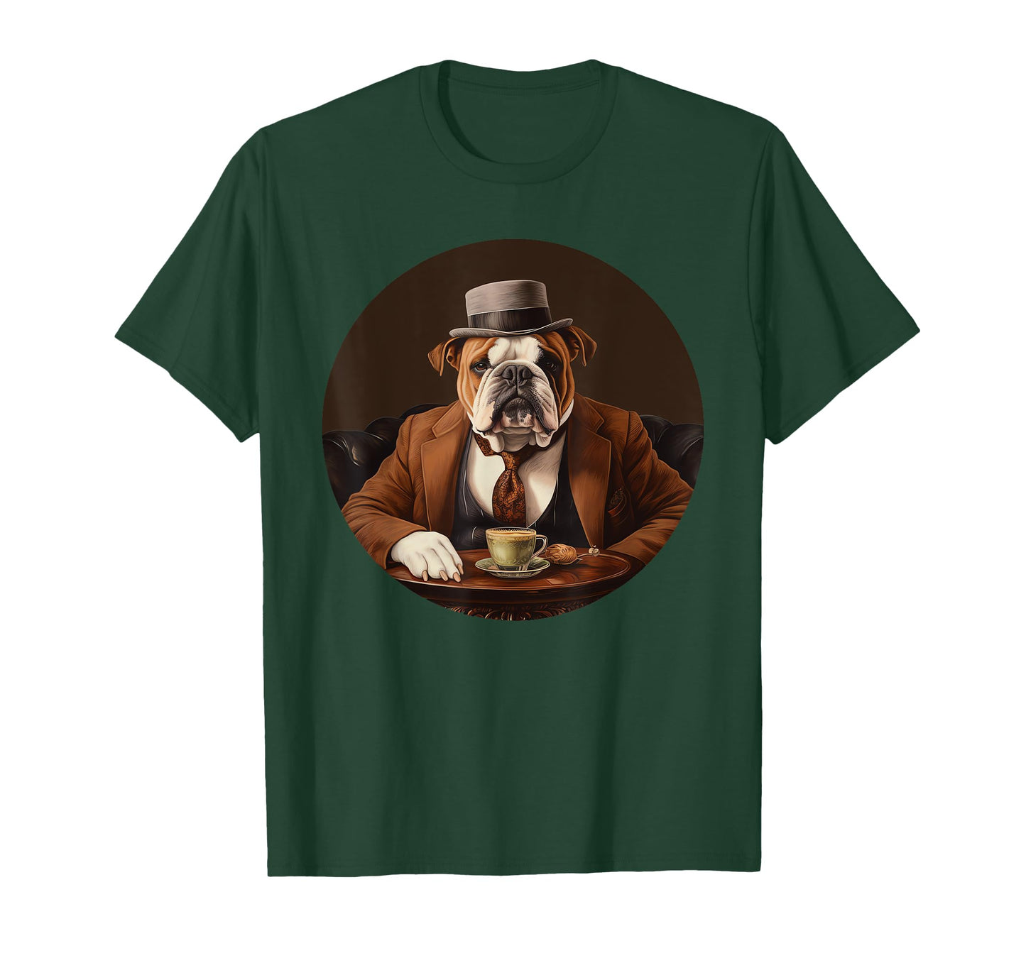 English Bulldog English Gentleman Funny Dog Victorian T-Shirt