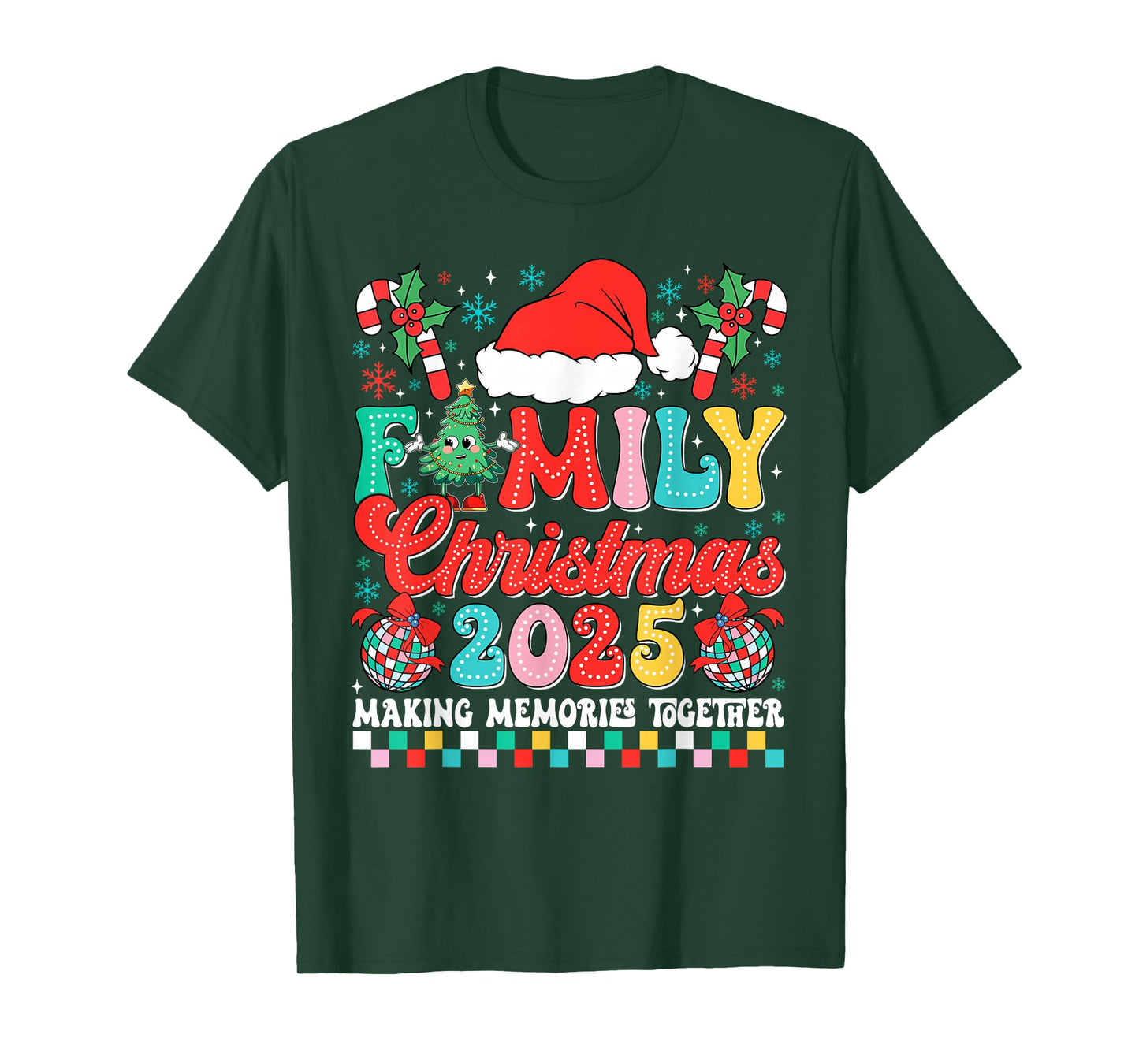 Family Christmas 2025 Pajamas Outfit Matching Xmas T-Shirt