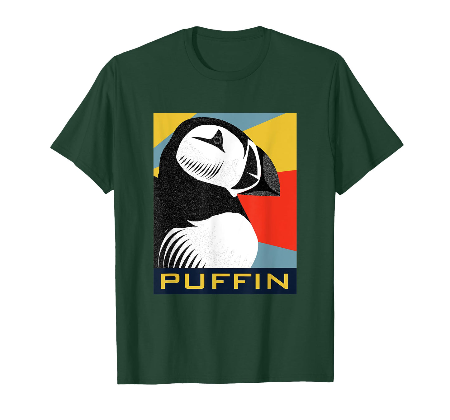 Vintage Retro Silhouette Puffin T-Shirt