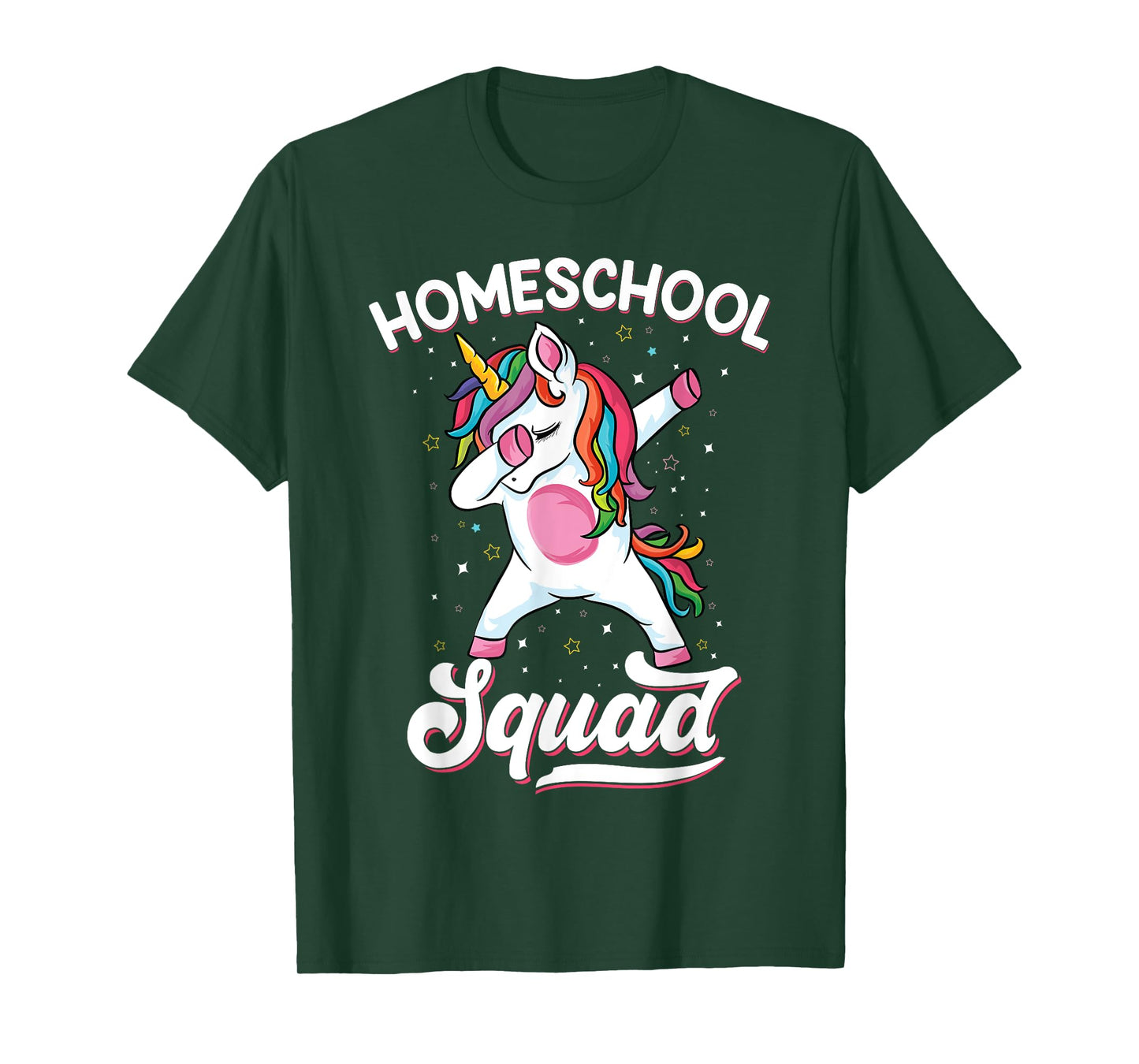 Magical cute Dabbing unicorn First Day Of School Homeschool T-Shirt