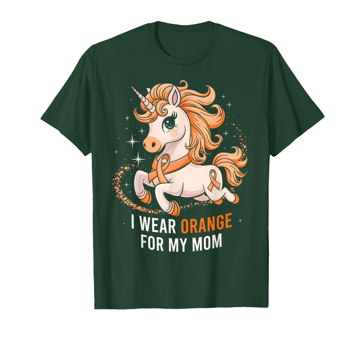 I Wear Orange For My Mom Unicorn MS Awareness T-Shirt
