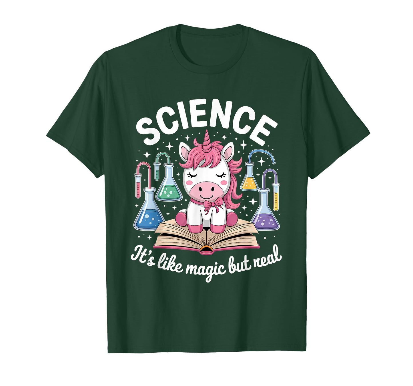 Science It's Like Magic But Real Unicorn Scientist T-Shirt