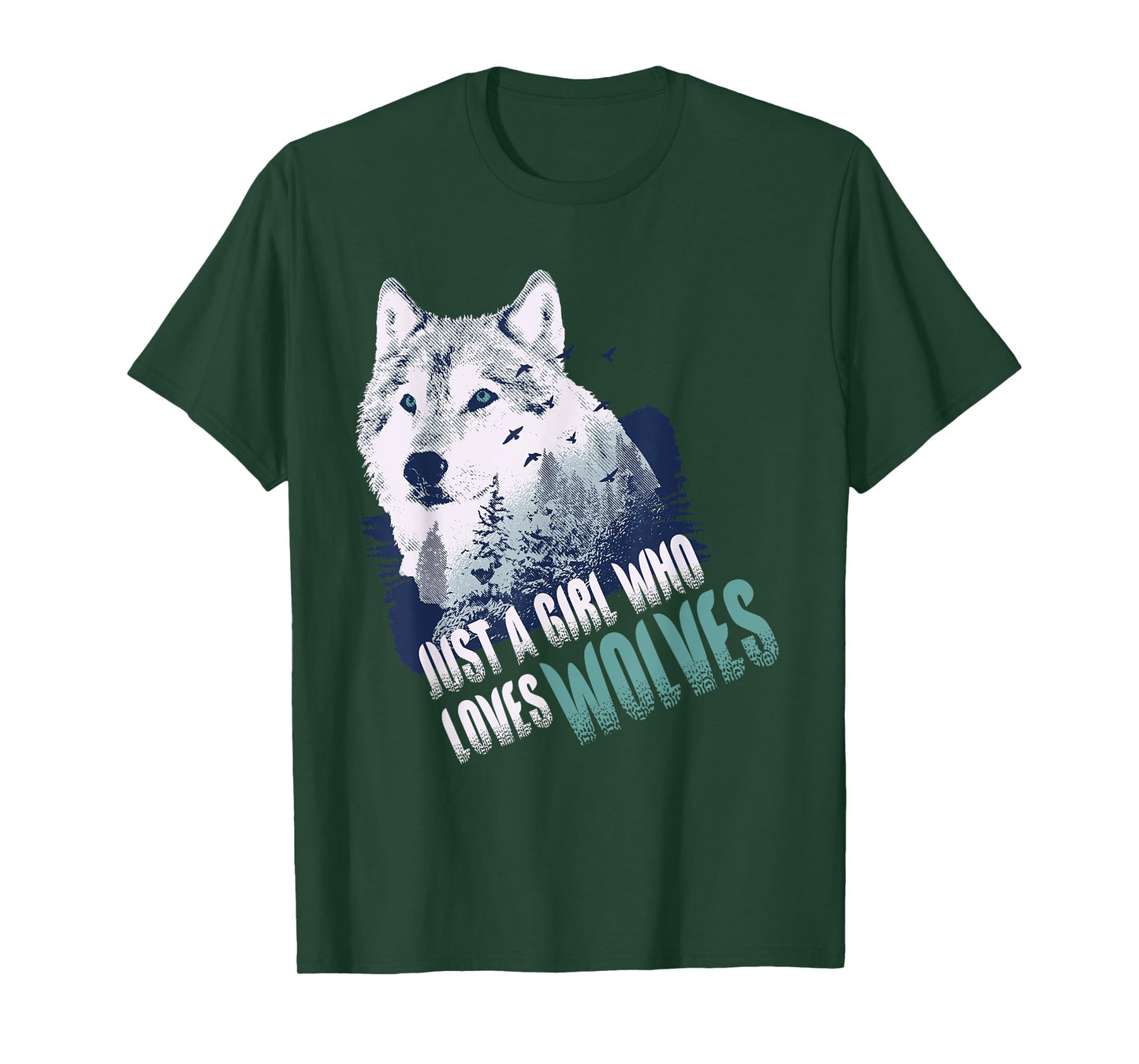 Just A Girl Who Loves Wolves | Cute Wolf Lover Gift T-Shirt