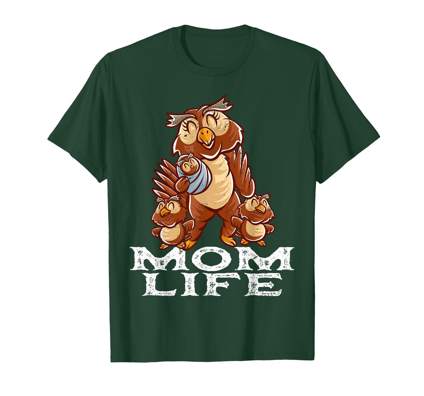 Owl Mama Mom Life Mommy Bird Mama Family Mother's Day T-Shirt