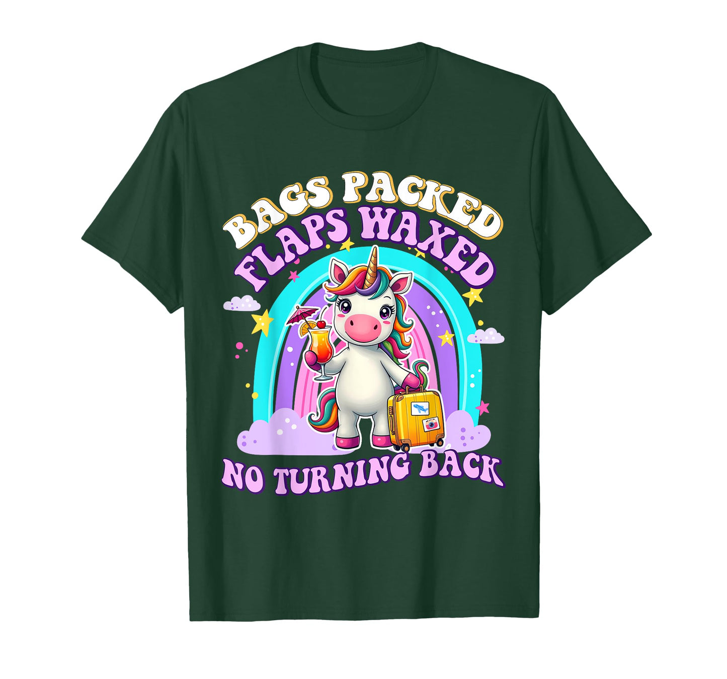 Unicorn inappropriate Adult Funny Trip Travel Girls Vacation T-Shirt