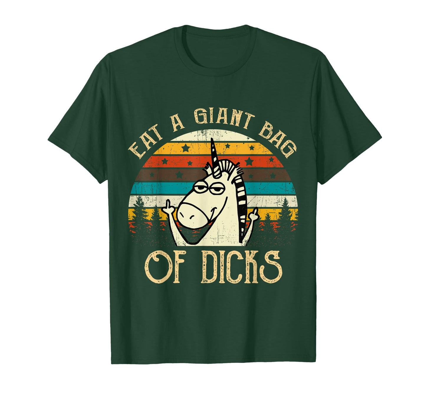 Eat A Giant Bag Of Dicks Unicorn T Shirt T-Shirt