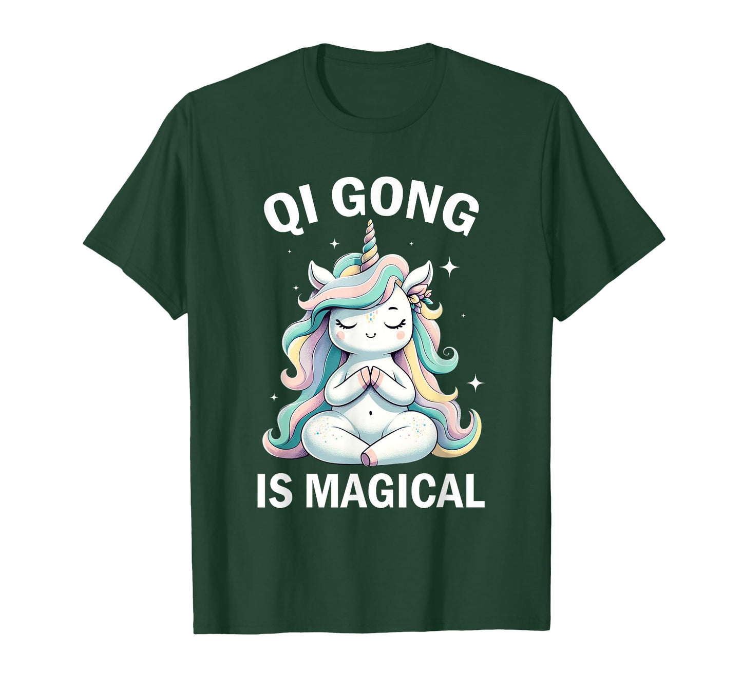 Qi Gong Is Magical Unicorn Qigong Chinese Meditation T-Shirt