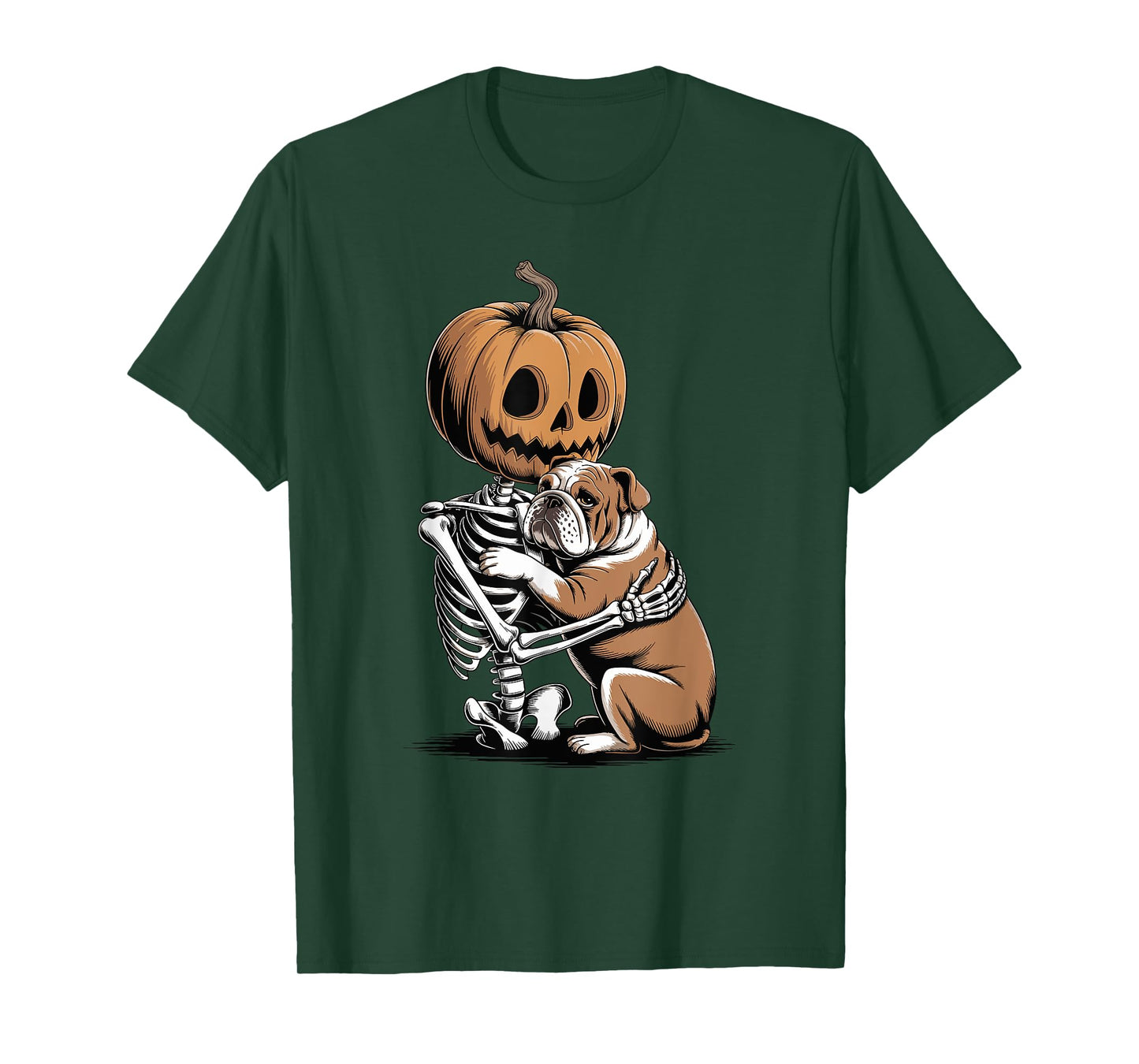 Halloween Skeleton English Bulldog Bulldogs T-Shirt