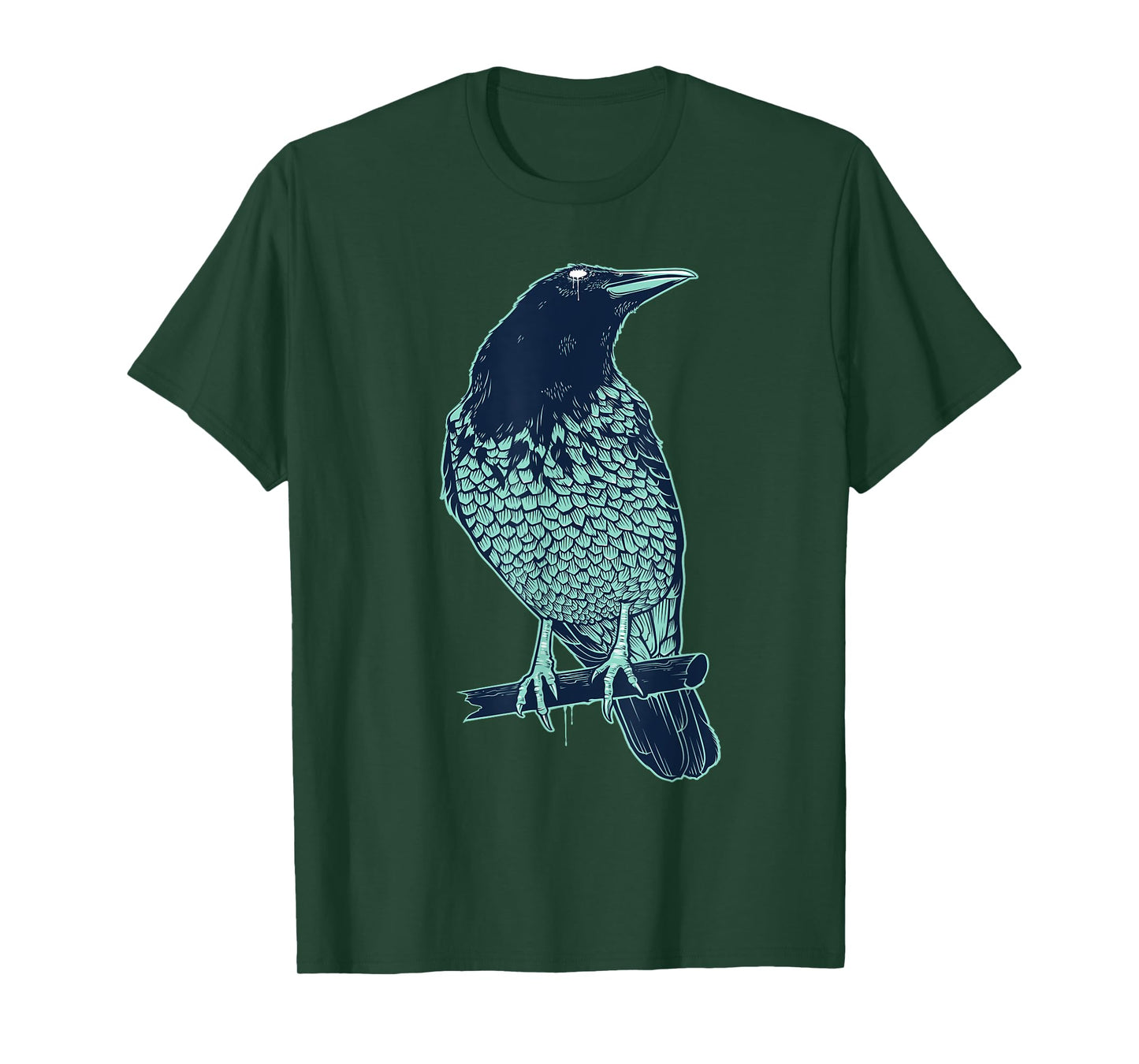Colorful Raven Bird Illustration Graphic Art Outfit Crow T-Shirt