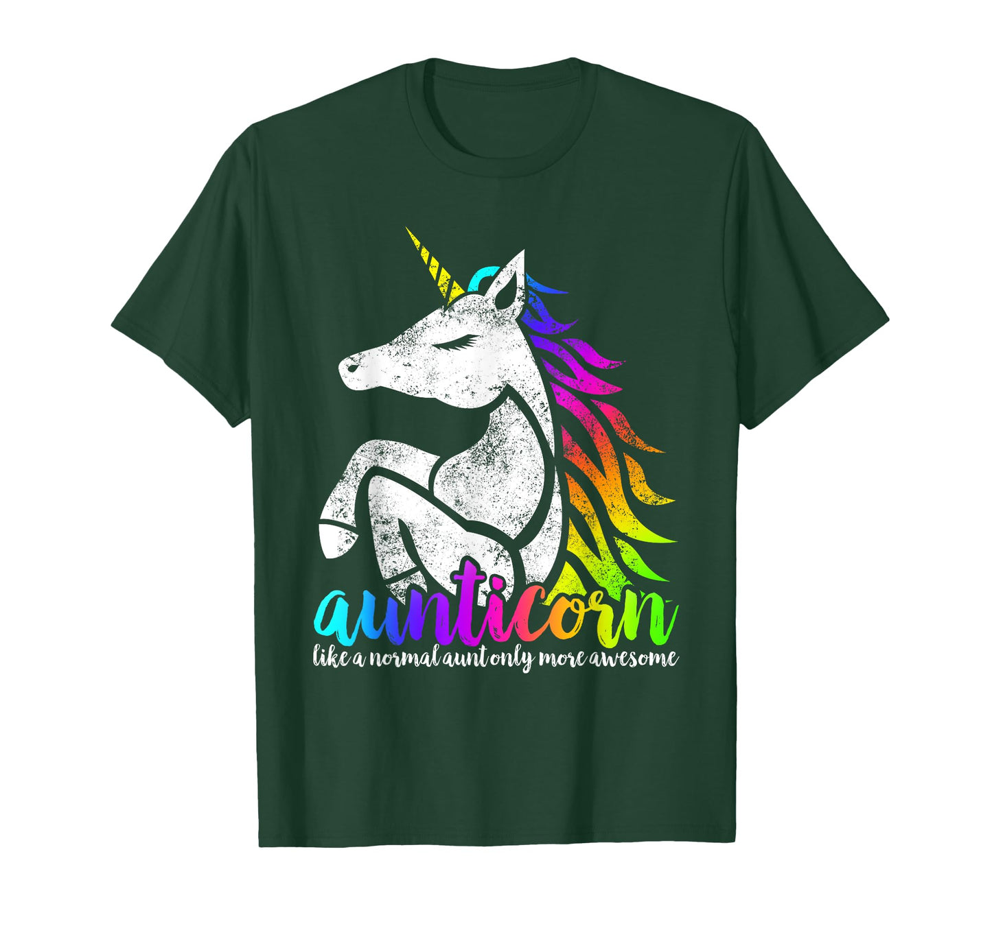 Aunticorn Like A Normal Aunt Only Awesome Tee Christmas Gift T-Shirt