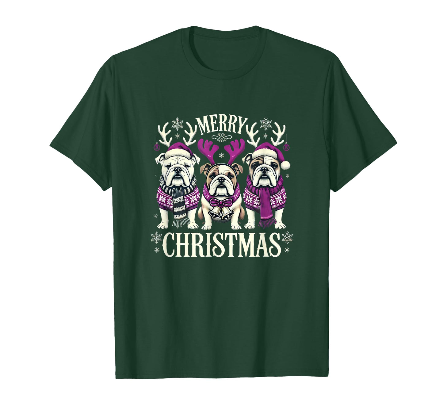 Christmas English Bulldog Mom English Bulldog Christmas T-Shirt for Men Women Girls Kids