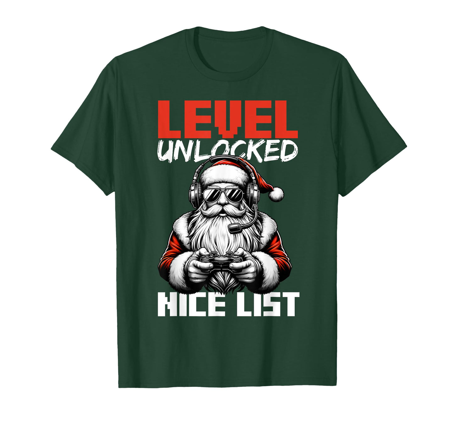 Christmas Gamer Boys Nice List Video Game Santa Xmas T-Shirt