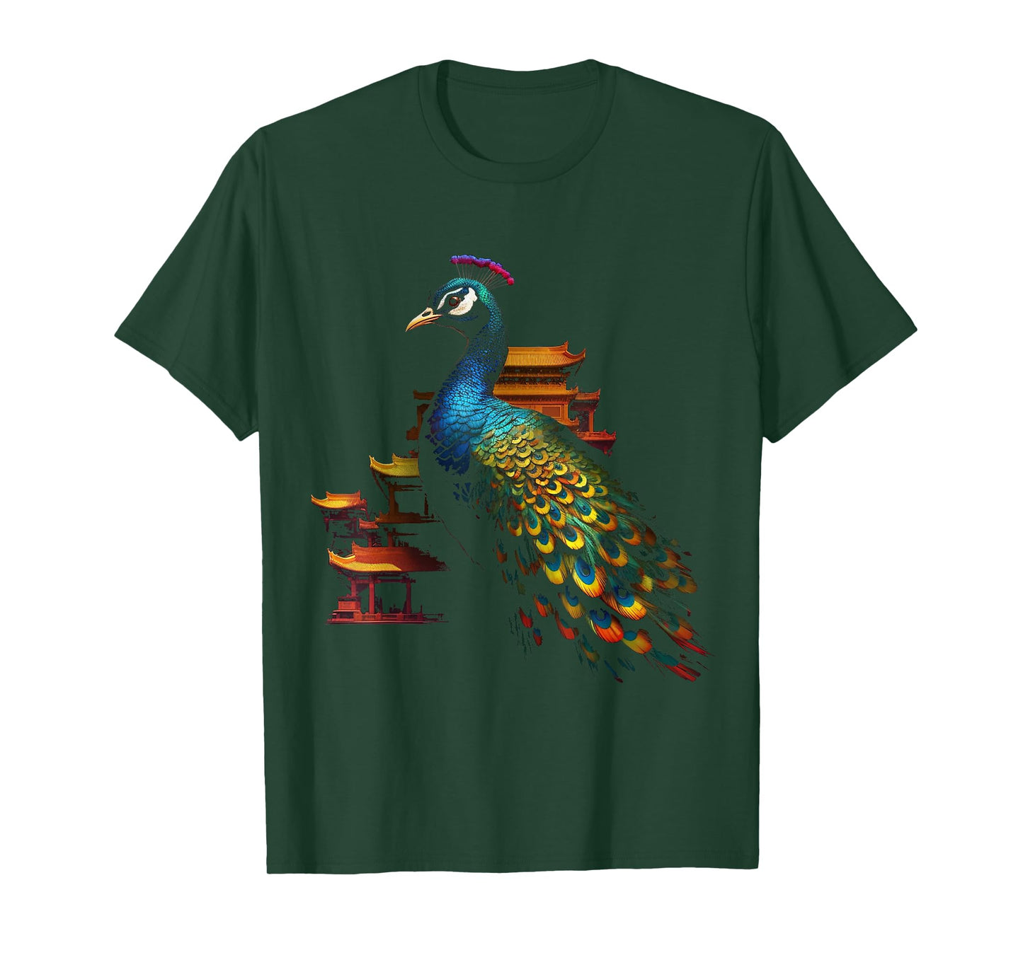 Peacock Architecture Art - Animal Bird Peacock T-Shirt