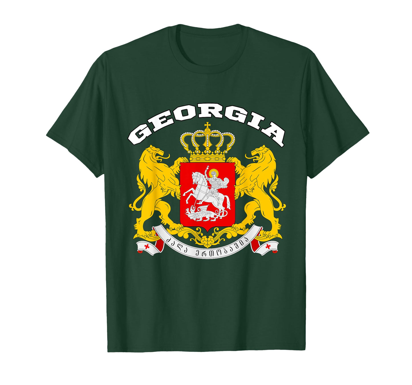 Georgia T-shirt Coat of arms Tee Flag Tbilisi Kutaisi T-Shirt