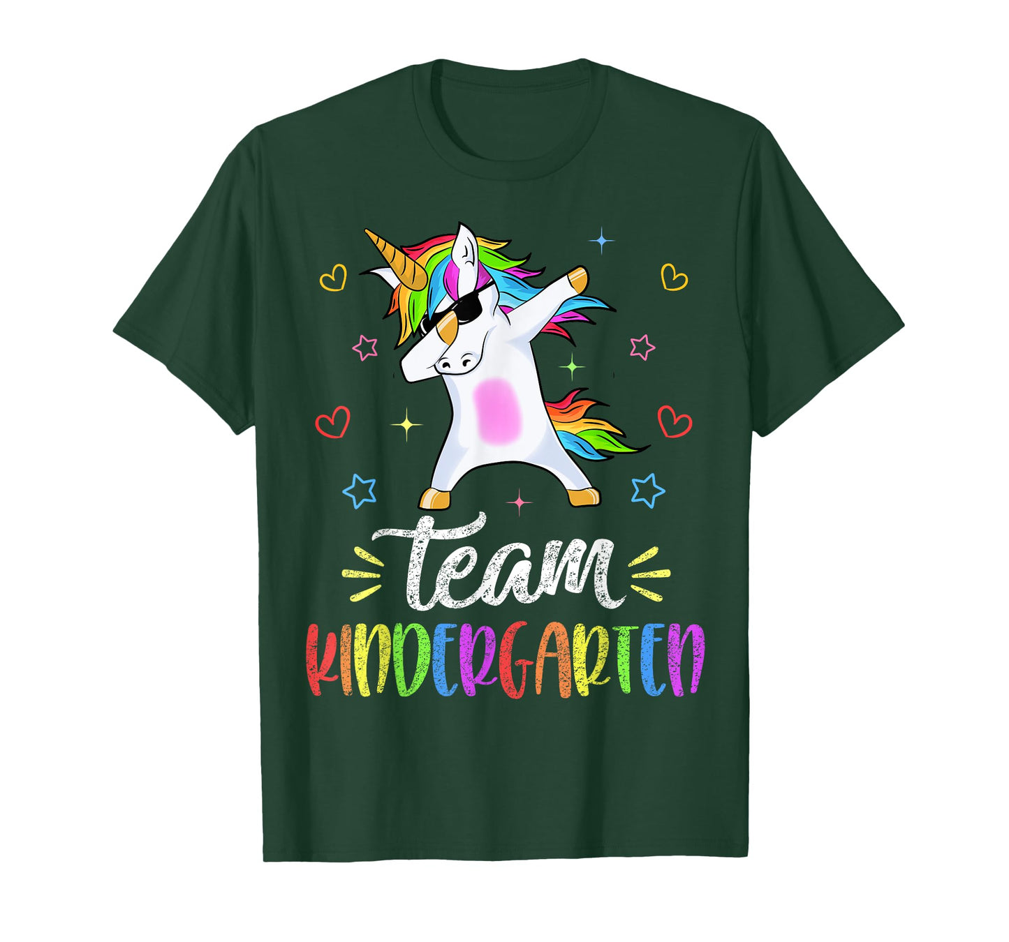 Team Kindergarten Unicorn Dab Teacher Back To School Gift T-Shirt